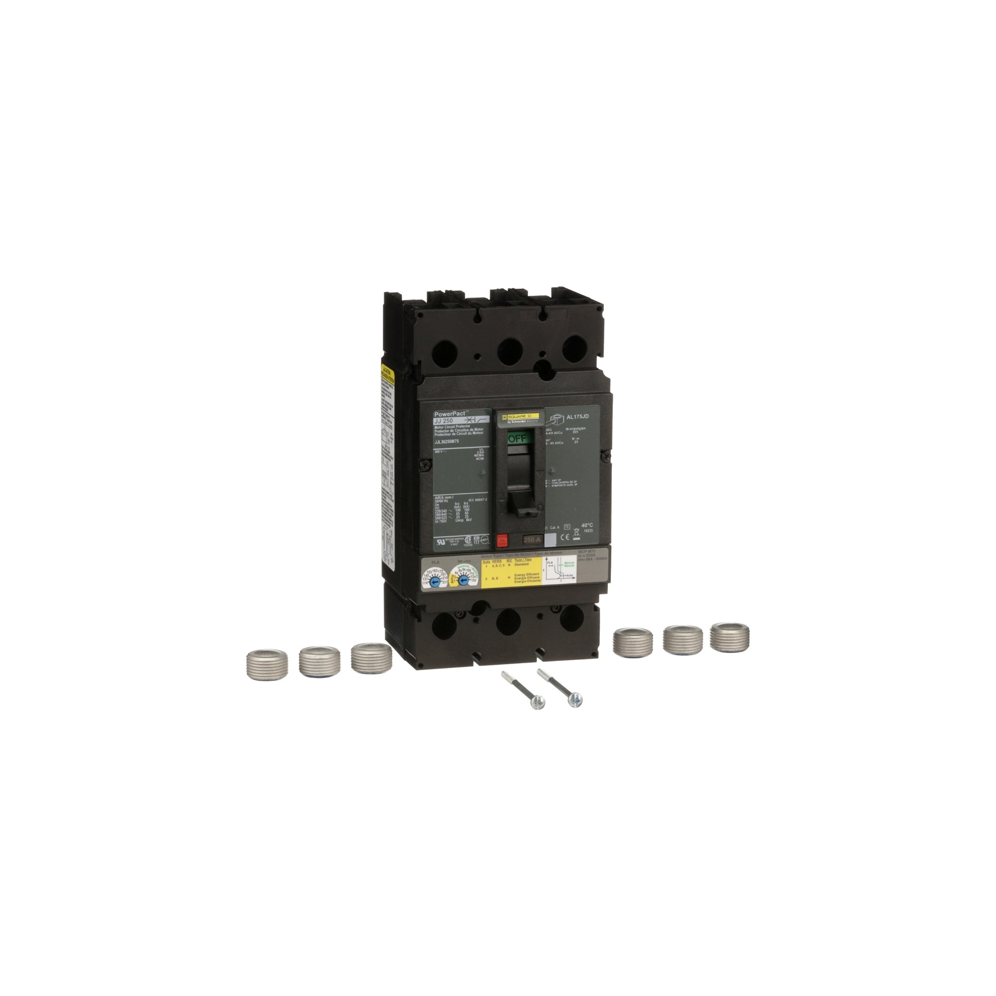 Interruptor caja moldeada 2x2500A 65kA PowerPact JJL36250M75 Schneider — Schneider
