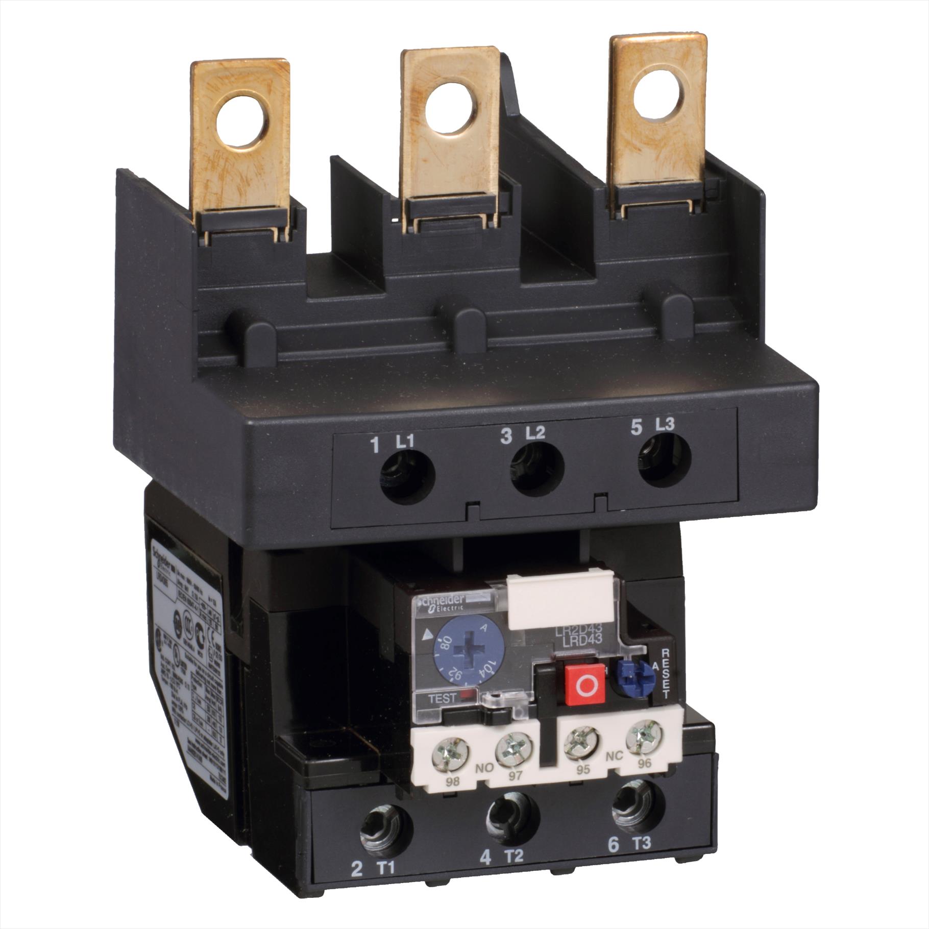 Relé TERMICO PARA CONTACTOR LC1D115/D150 -80-104A LRD4365 Schneider Electric — Schneider Electric