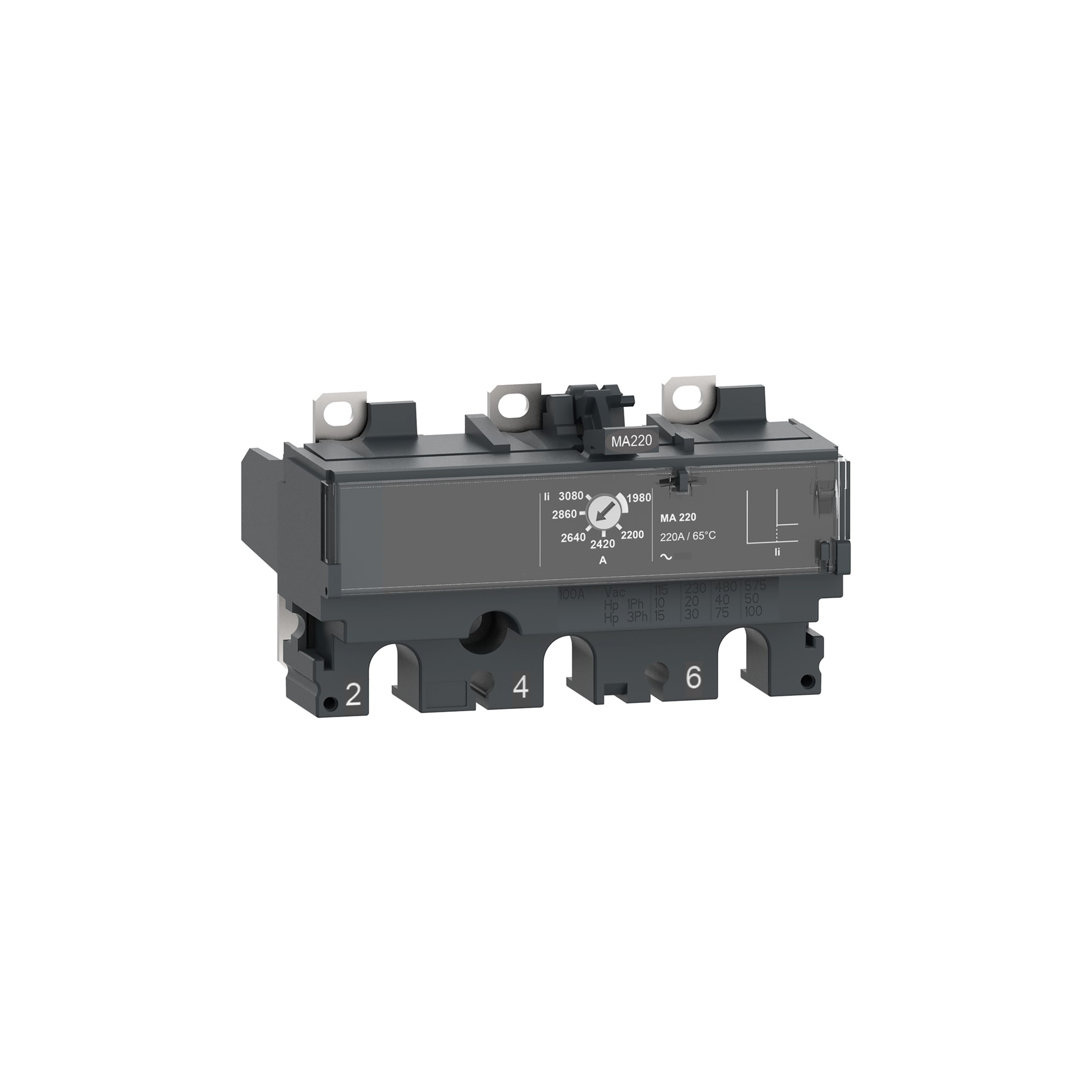 Unidad de control MA220 para interruptor NSX 250 220 A 3P3D C253MA220 — Schneider Electric — Schneider Electric