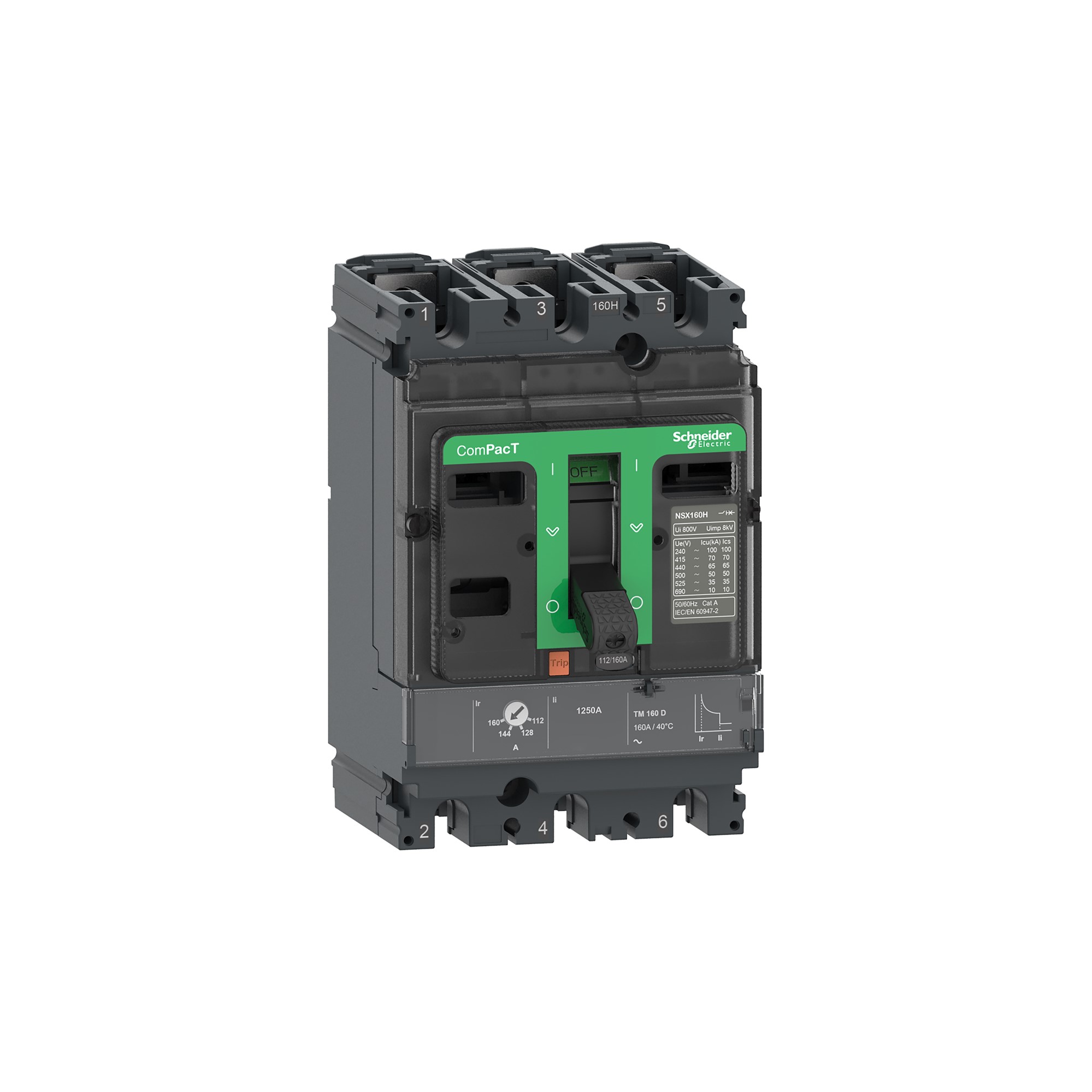 Interruptor automático 160A C16H3TM160 Schneider — Schneider