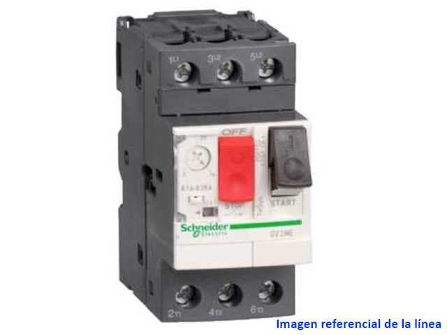 Guardamotor magnetotérmico mando por pulsador 3 polos - 0.16-0.25A GV2ME02 — Schneider Electric — Schneider Electric