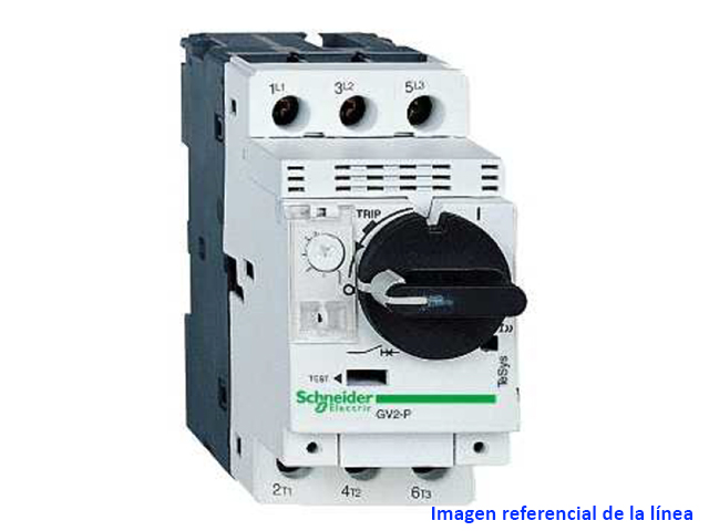 Guardamotor Magnetotermico Tesys Gv, 3 Polos, 1-1.6 a, Mando por Selector Rotatorio GV2P06 — Schneider Electric — Schneider Electric