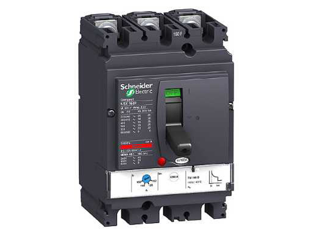 Interruptor caja moldeada 3x125A 36kA COMPACT NSX — Regulable 43063159 Schneider — Schneider