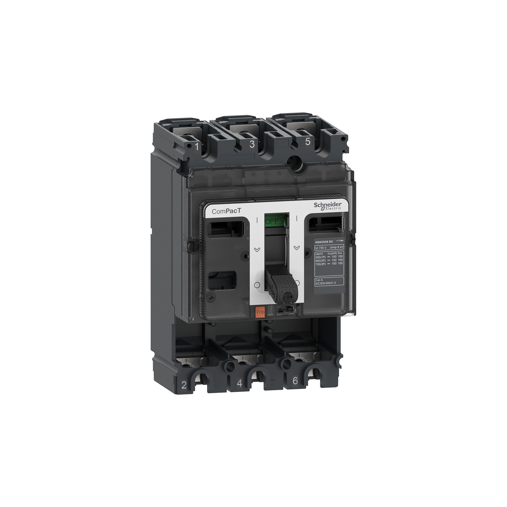 Interruptor caja moldeada 3x160A ComPacT NSX C16F3D Schneider — Schneider