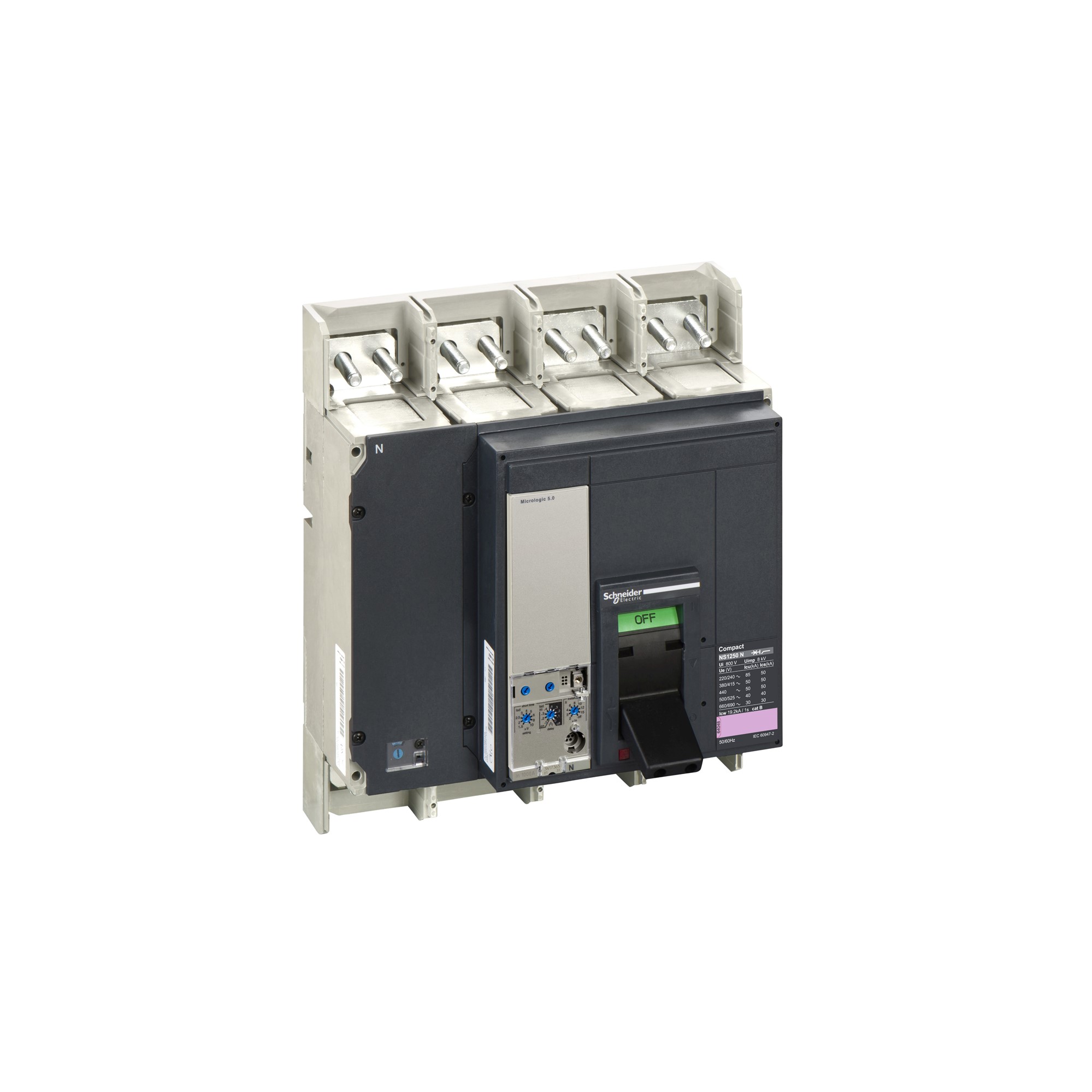 Interruptor caja moldeada 4x1250A 50kA compact ns — Regulable 33566 Schneider — Schneider