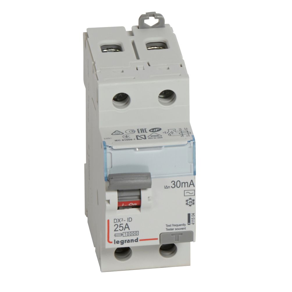 Interruptor Diferencial 2x25A30mA 411504 — Legrand — Legrand