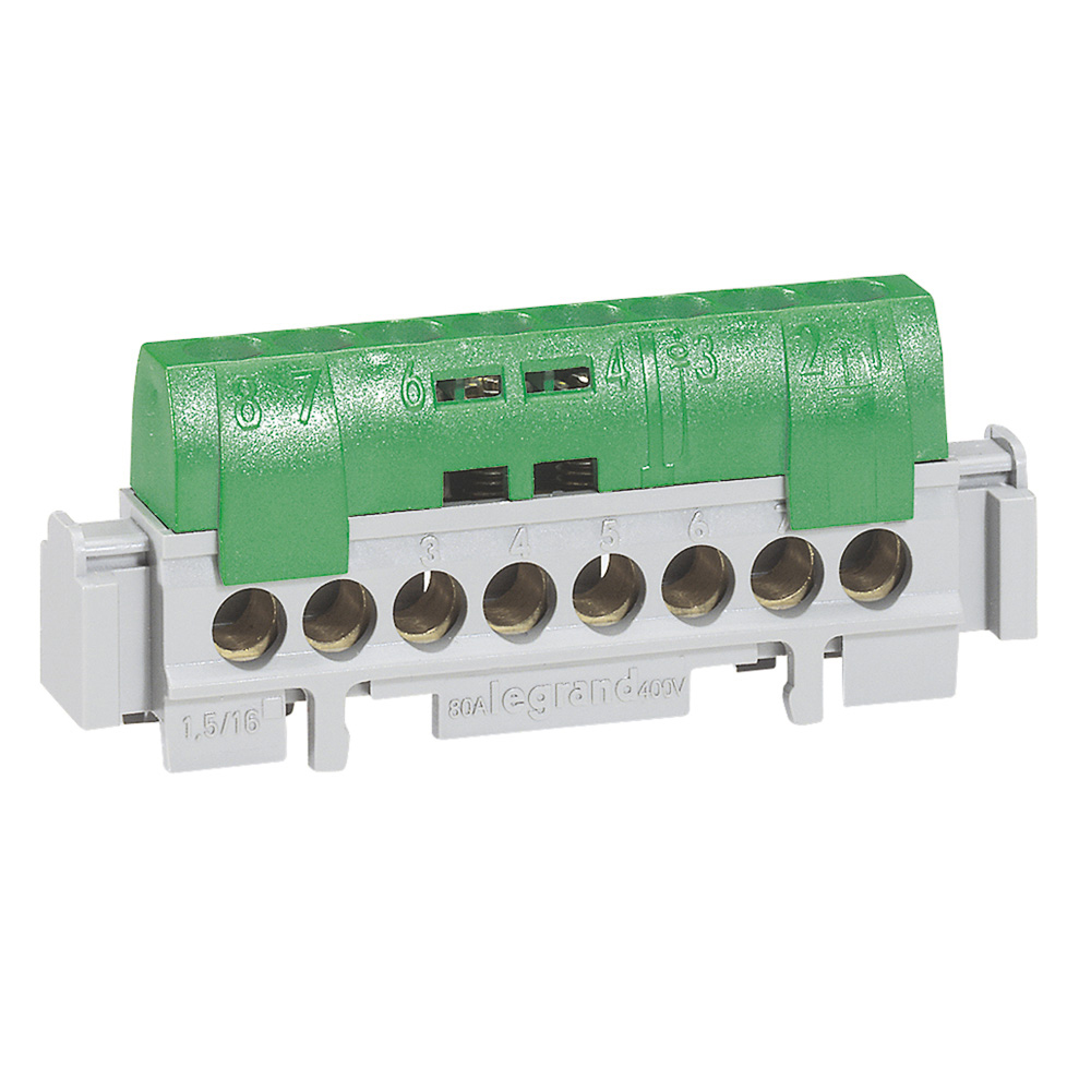Regleta Verde Tierra 8 Entradas 4832 — Legrand — Legrand