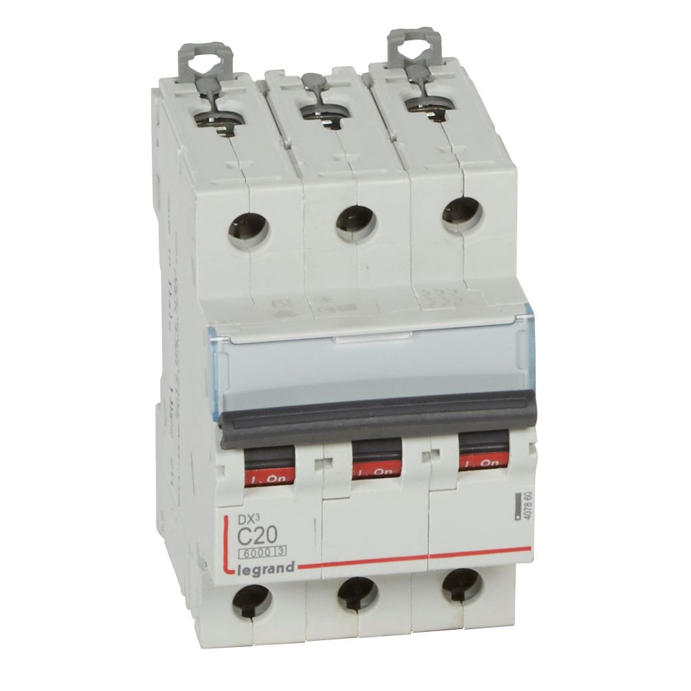 Interruptor automático 3P 10kA curva C DX3 407860 Legrand — Legrand