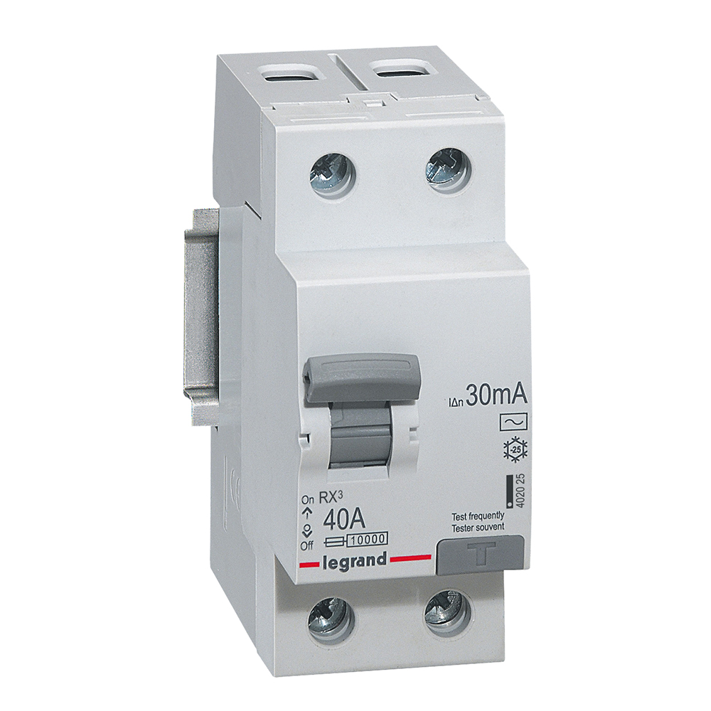 Interruptor Diferencial Bipolar 40A Tipo AC -RX3 402025 — Legrand — Legrand