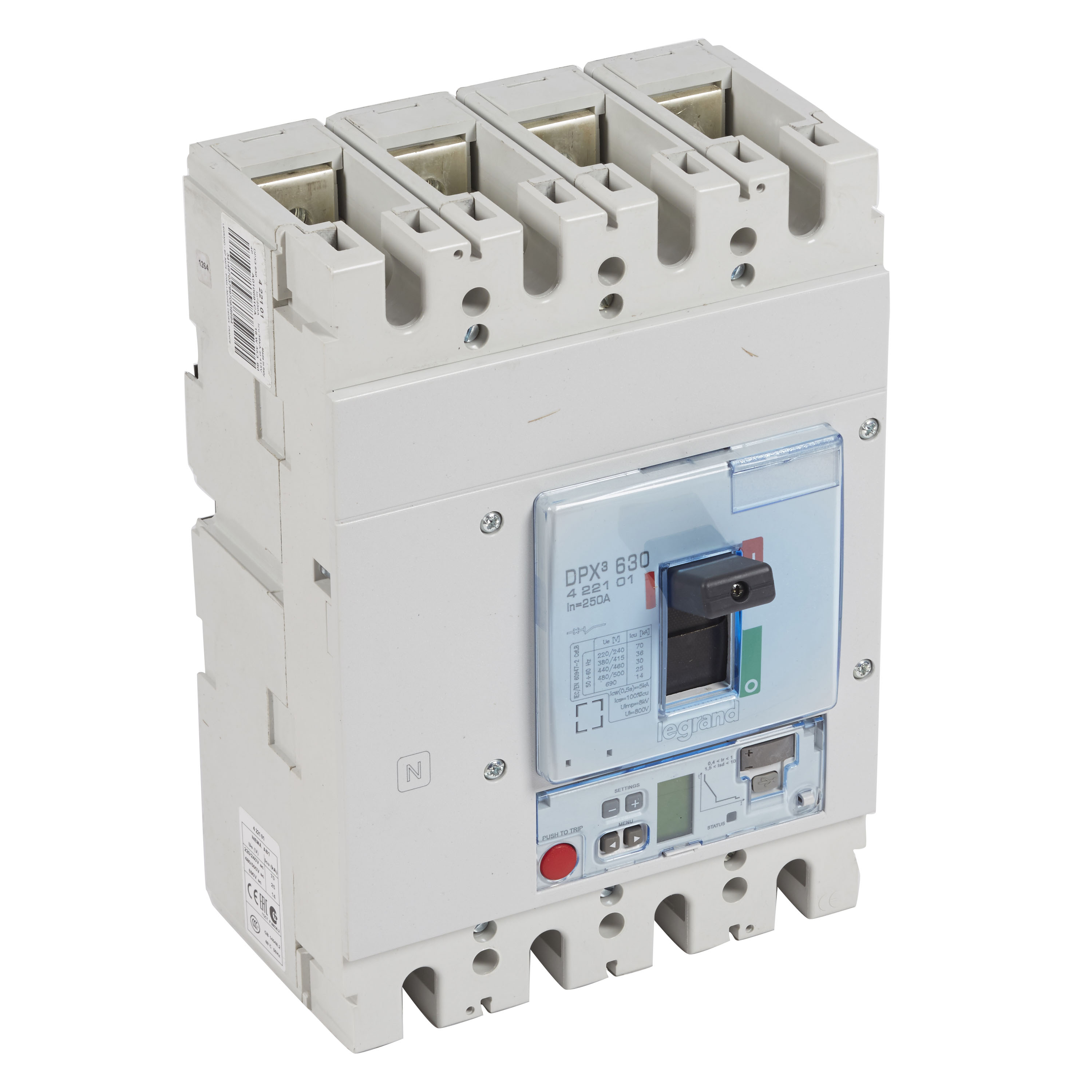 Interruptor caja moldeada 4x250A 36kA DPX3 422101 Legrand — Legrand