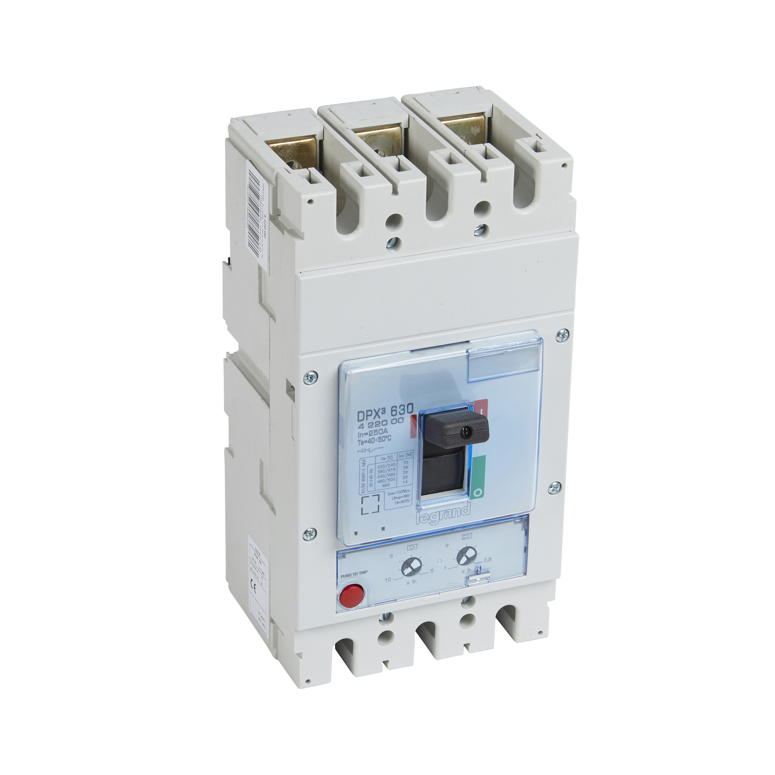 Interruptor caja moldeada DPX3 160 set bornes p cable 36KA 400V 250IN 422000 — Legrand — Legrand