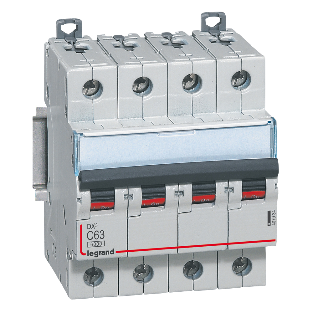 Interruptor automático 4P 10kA curva C DX3 407934 Legrand — Legrand