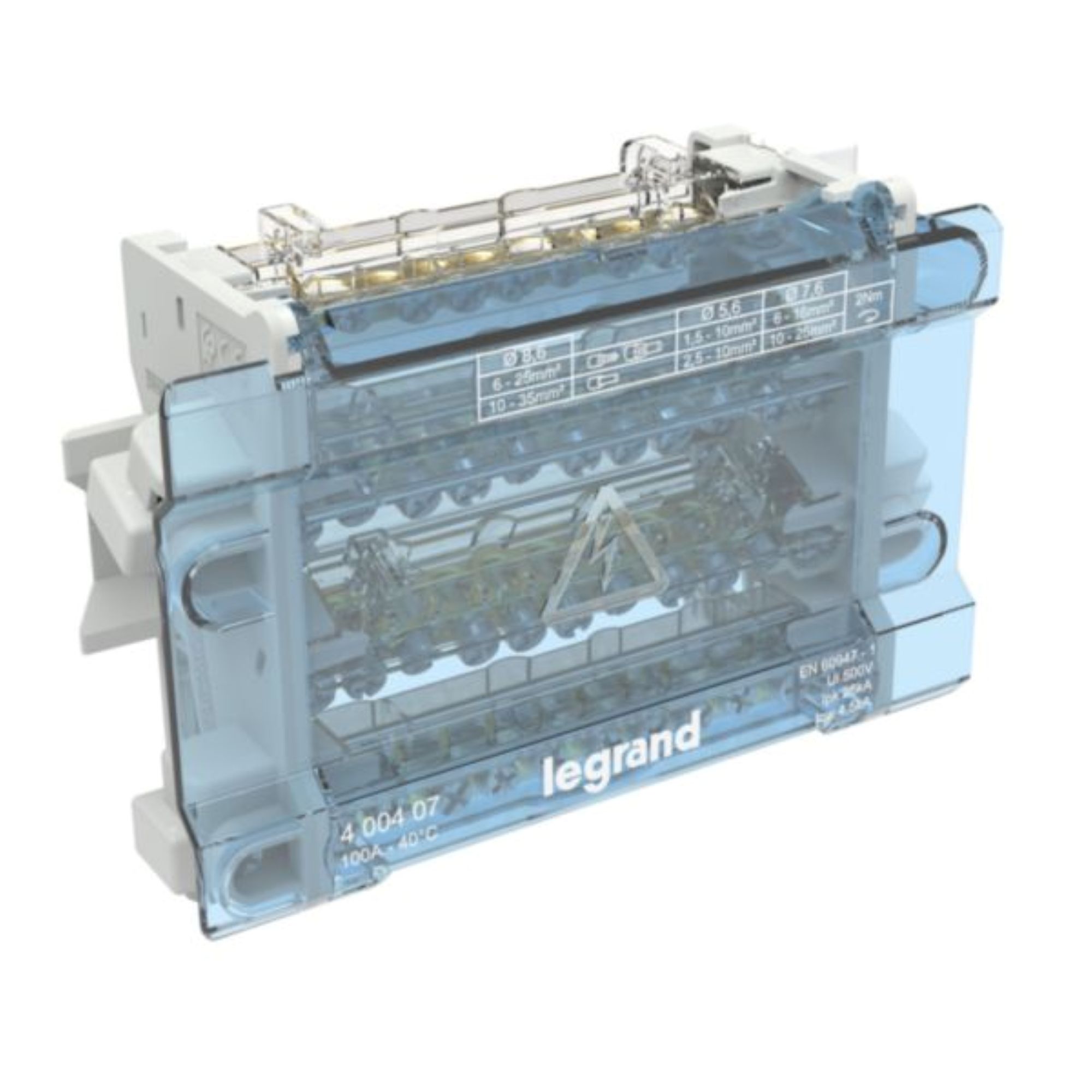 Repartidor Modular 4P 100A 8M 400407 — Legrand — Legrand