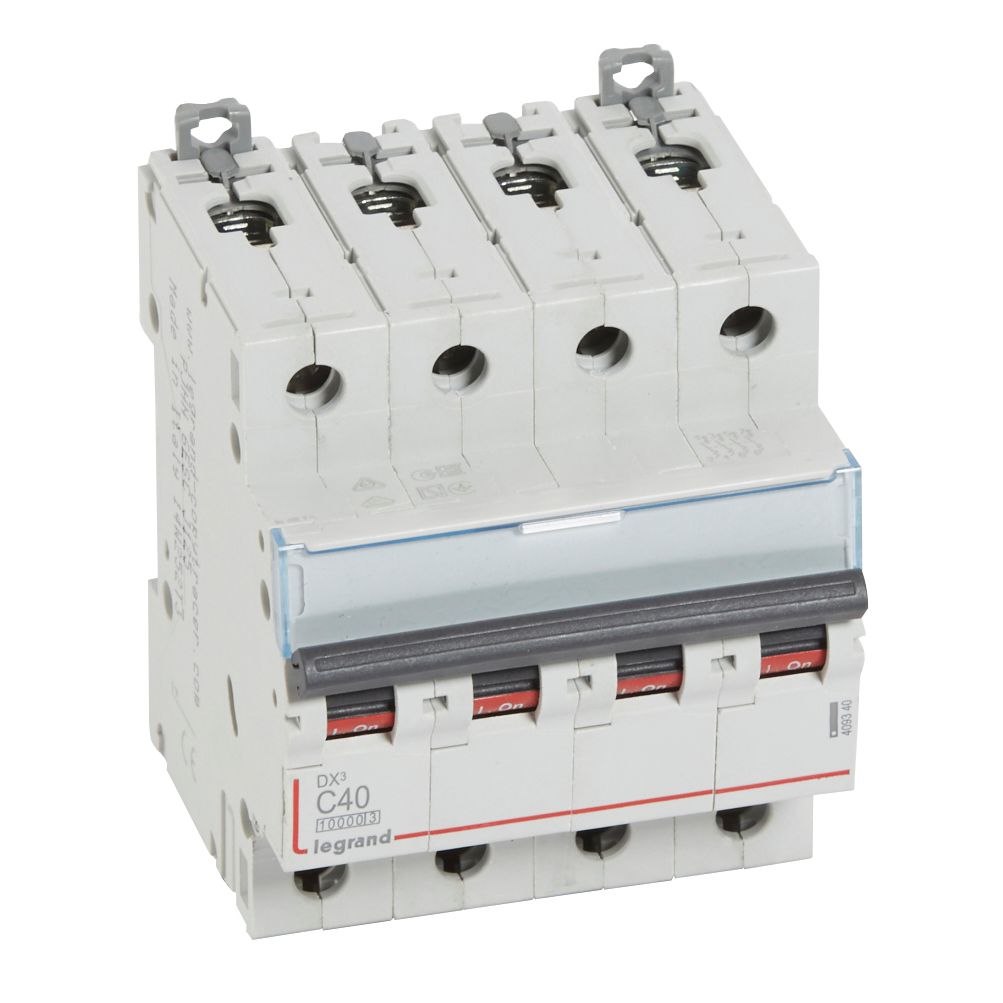 Interruptor automático 4x40A 16kA curva C DX3 409340 Legrand — Legrand