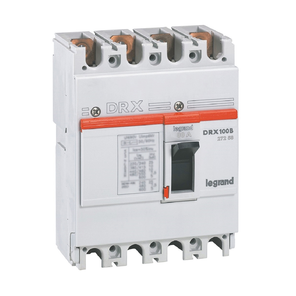 Interruptor caja moldeada 4x80A 20kA DRX 27258 Legrand — Legrand