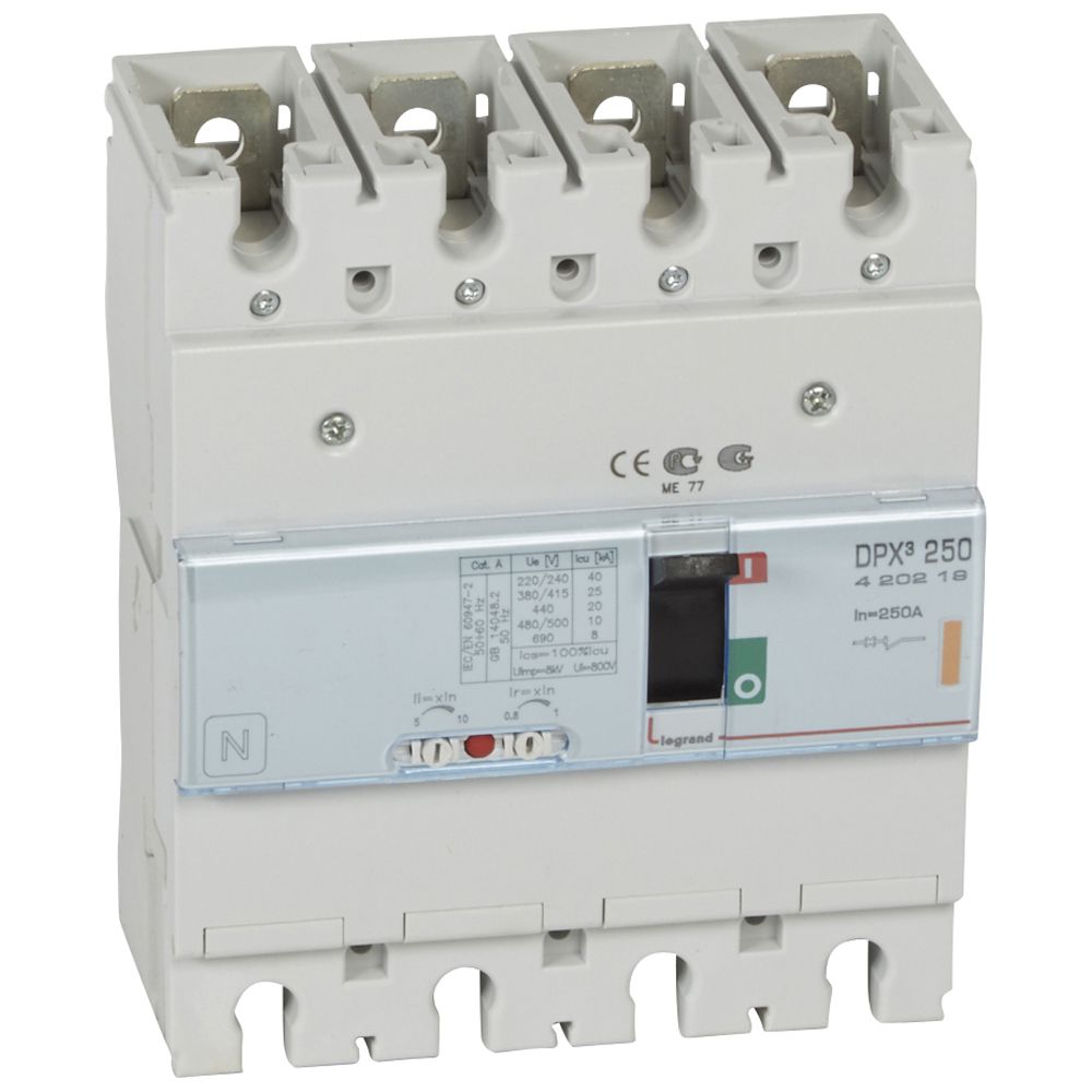 Interruptor caja moldeada 4x250A DPX3 420219 Legrand — Legrand