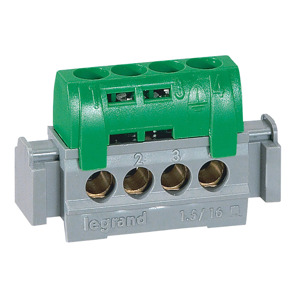 Regleta Verde Tierra 4 Entradas 4830 — Legrand — Legrand
