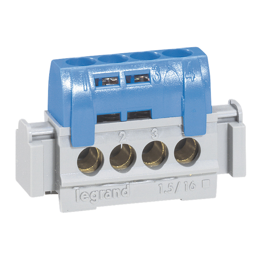 Regleta Azul Neutro 4 Entradas 4840 — Legrand — Legrand