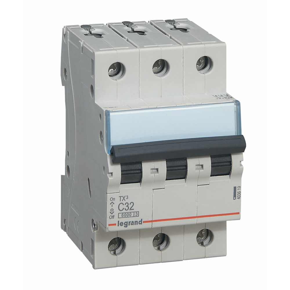 Interruptor automático 3x32A curva C TX3 403619 Legrand — Legrand