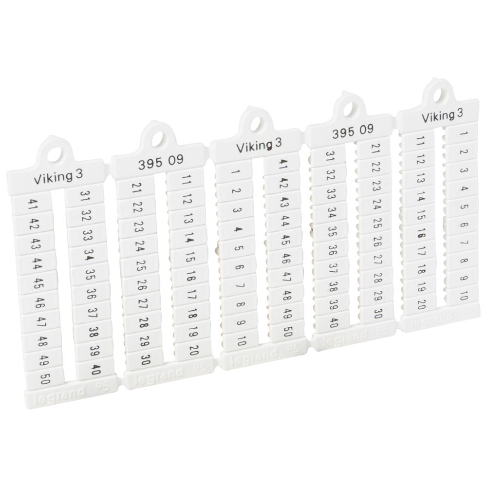 Placas de Marca HORIZ.P5 1-50 39509 — Legrand — Legrand