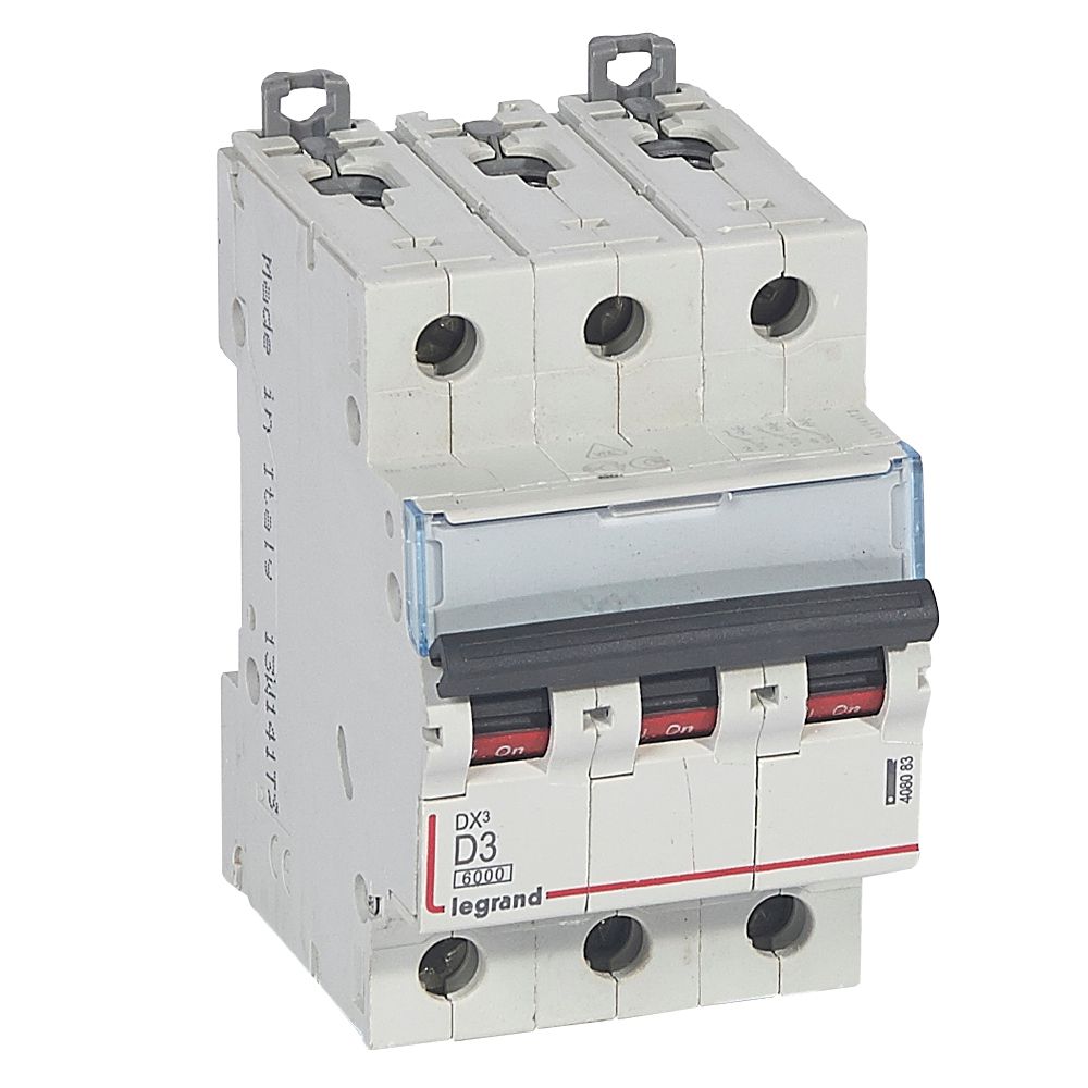 Interruptor automático 3P 10kA curva D DX3 408083 Legrand — Legrand