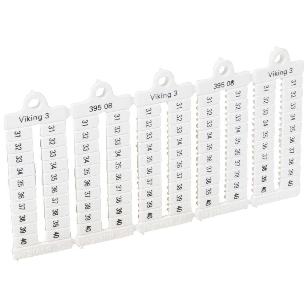 Placas Marca Horiz. 31-40 P5 39508 — Legrand — Legrand