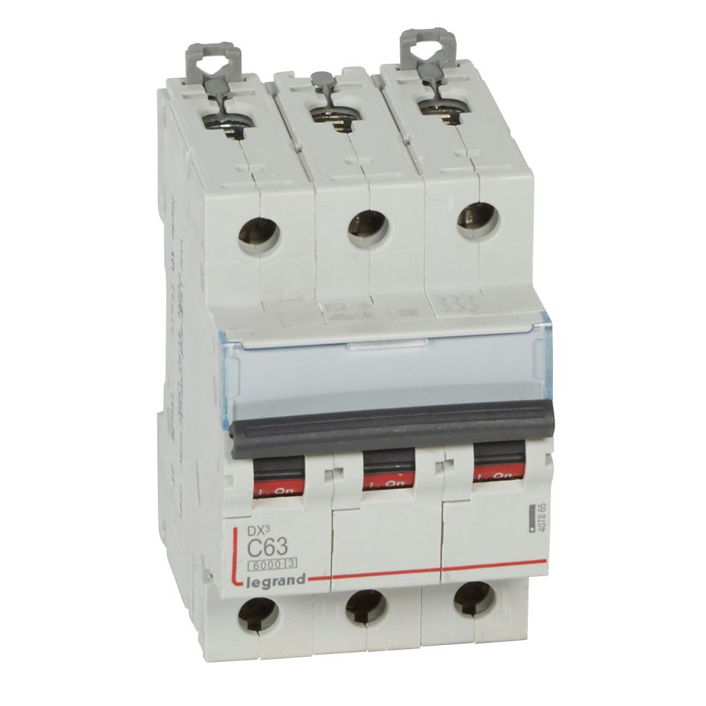 Interruptor automático 3P 10kA curva C DX3 407865 Legrand — Legrand