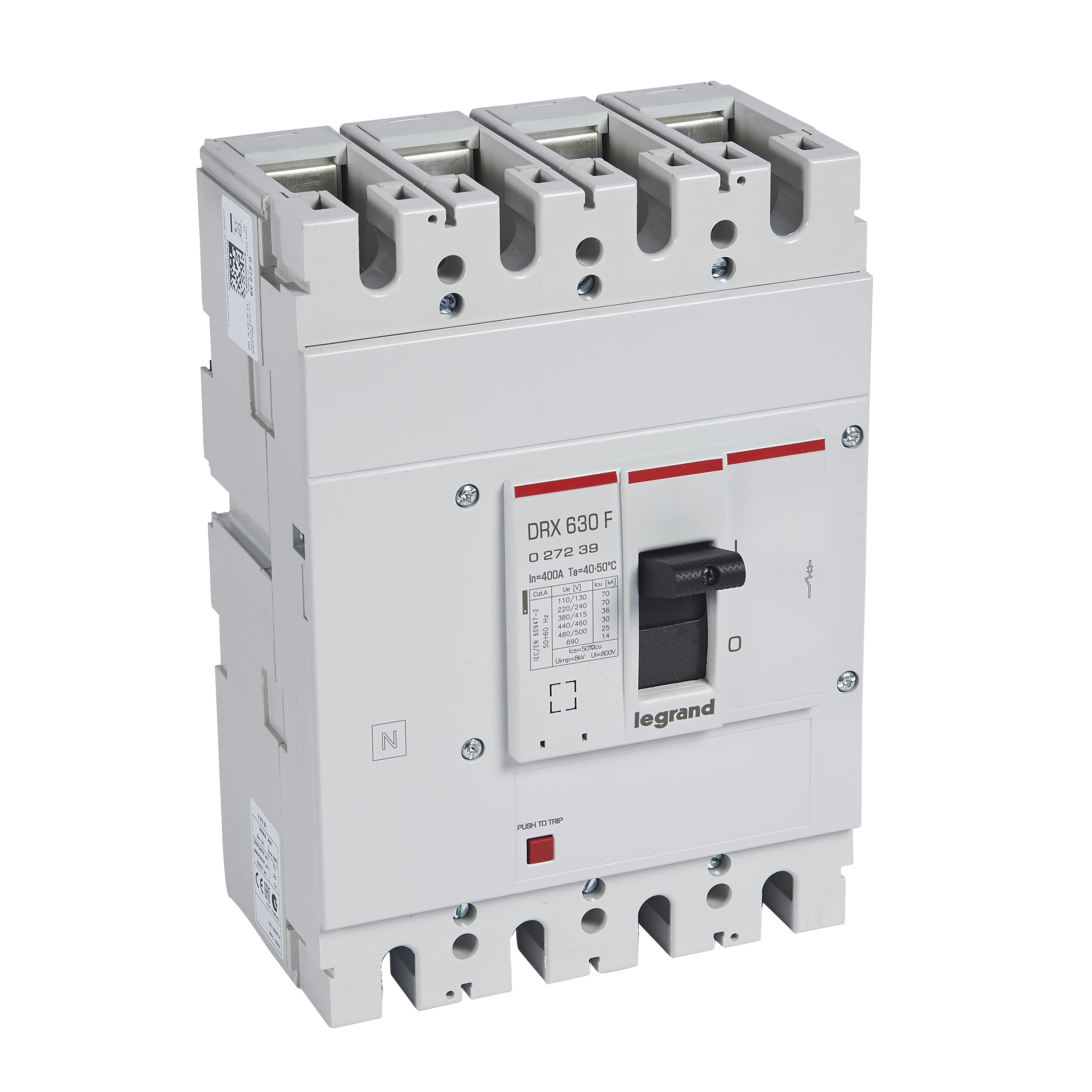 Interruptor caja moldeada 4x400A 36kA DRX 27239 Legrand — Legrand
