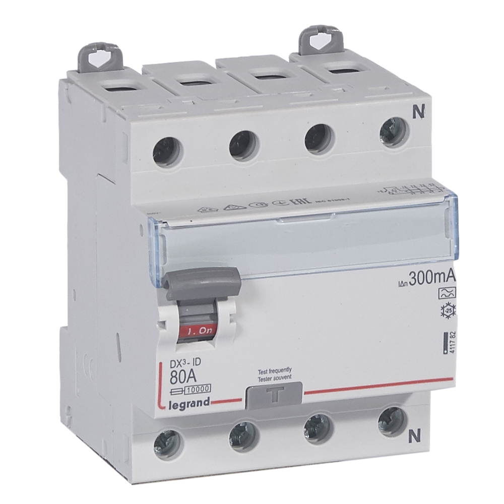 Interruptor Diferencial 4X 80A 300mA Tipo a 411782 — Legrand — Legrand