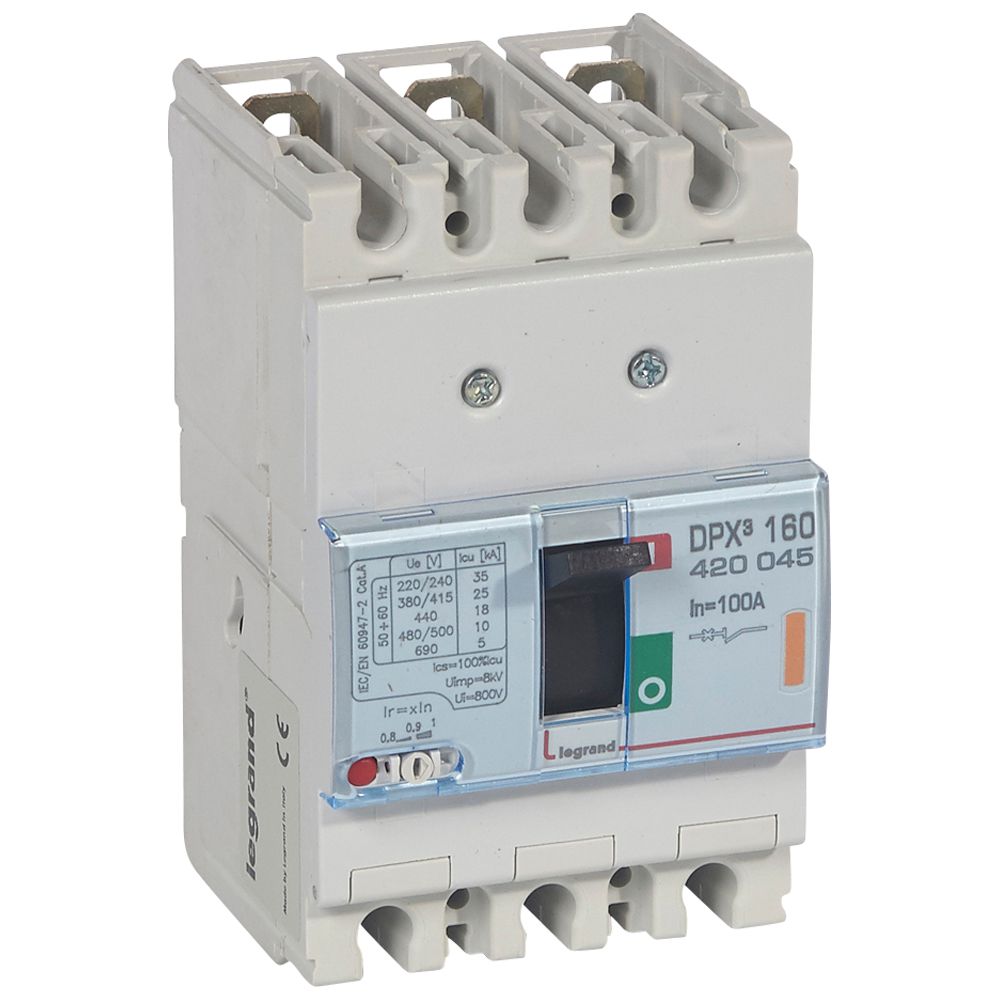 CAJA MOLDEADA DISYUNTOR termomagnético 160 3X100A 25KA 420045 Legrand — Legrand