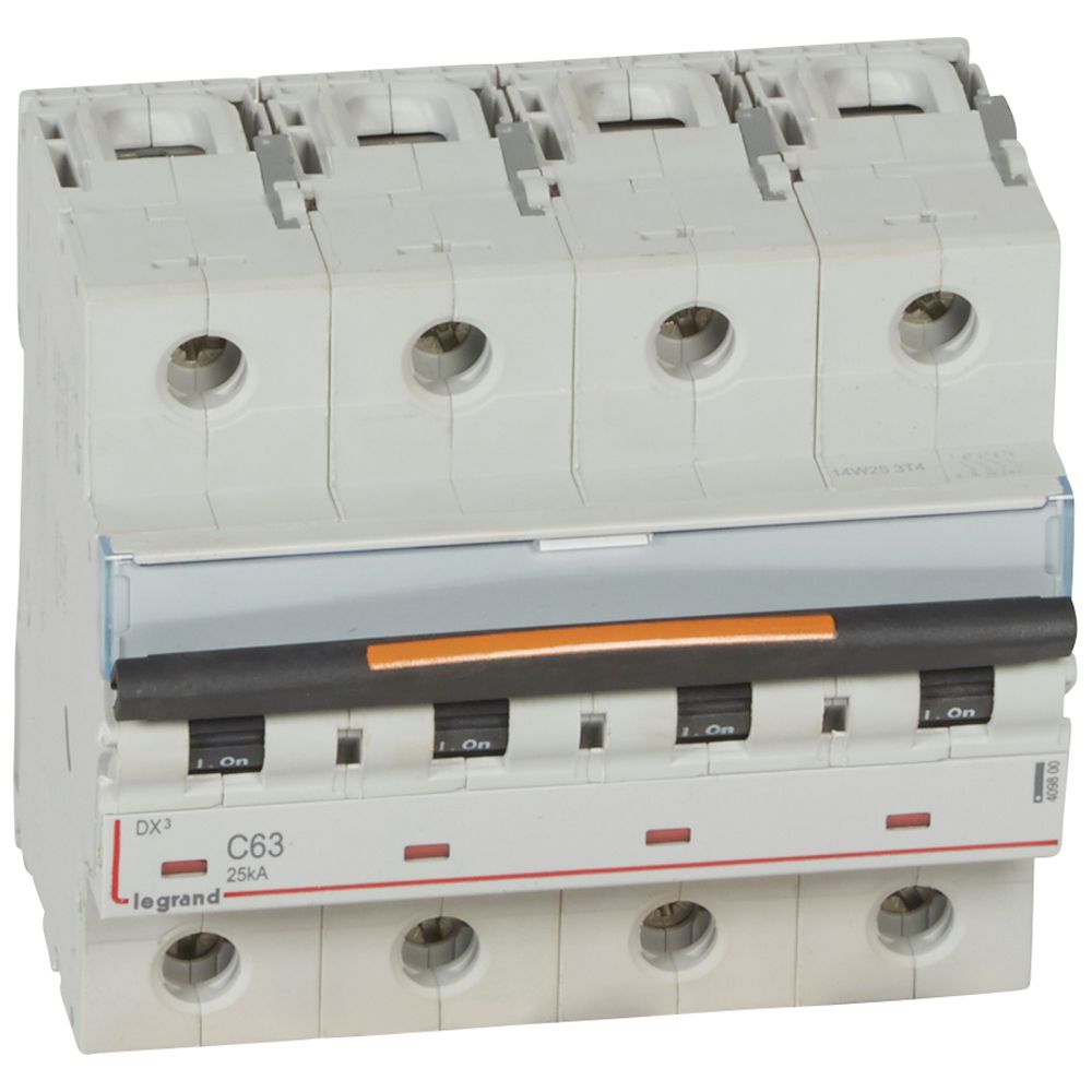 Interruptor automático 4x63A 25kA DX3 409800 Legrand — Legrand