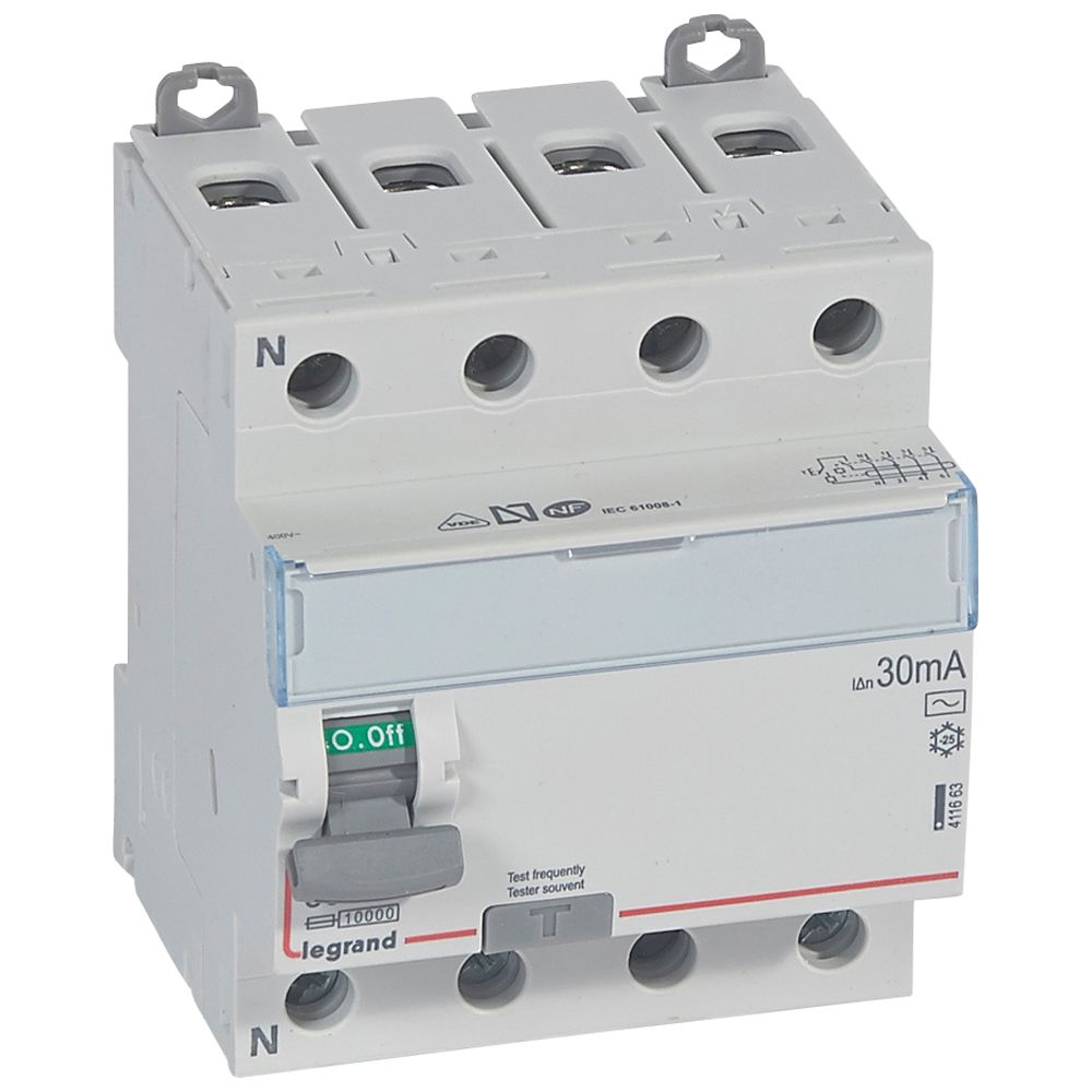 Interruptor DX3 Diferencial Tipo AC Tetrapolar 411663 — Legrand — Legrand