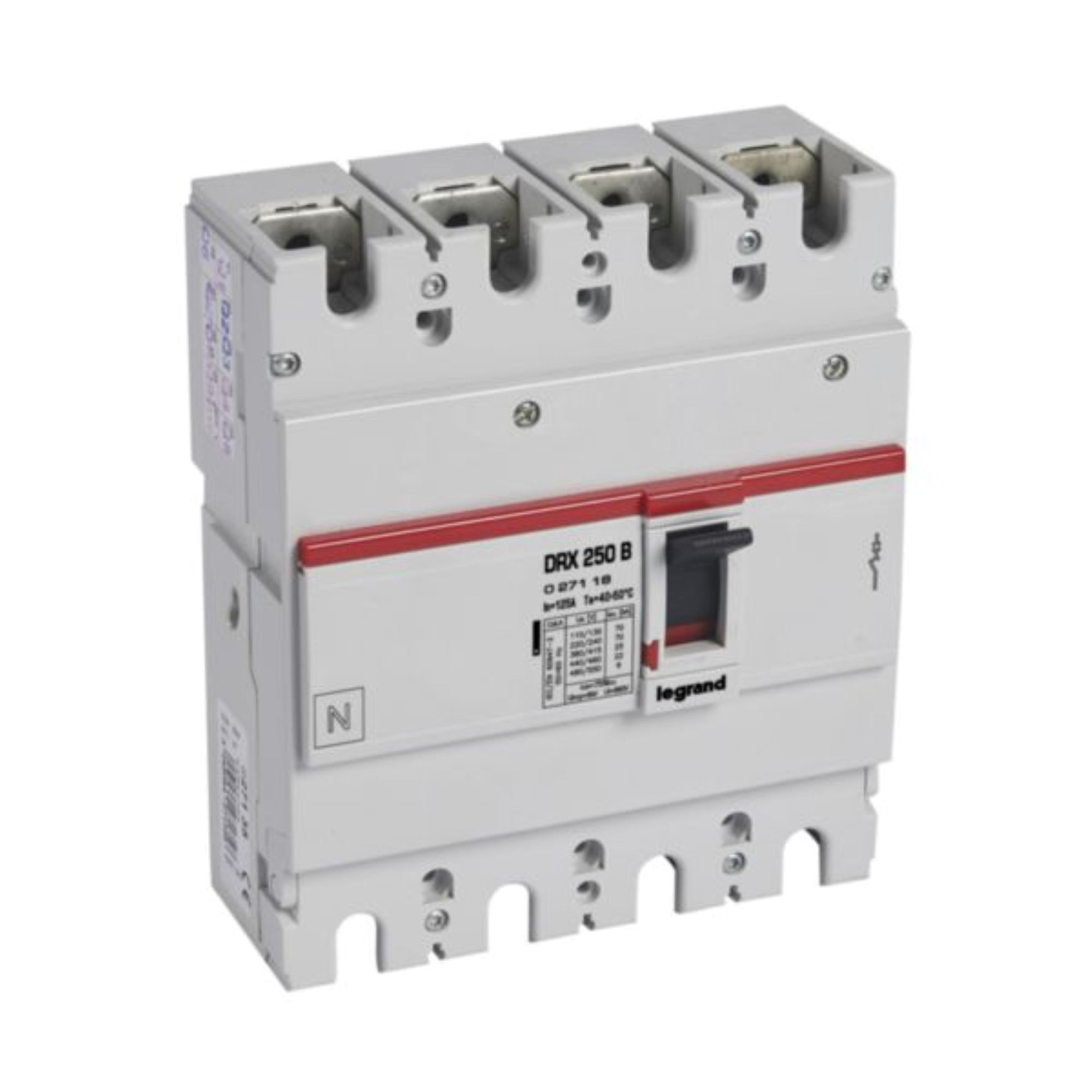 Interruptor caja moldeada 4x125A 25kA DRX 27118 Legrand — Legrand