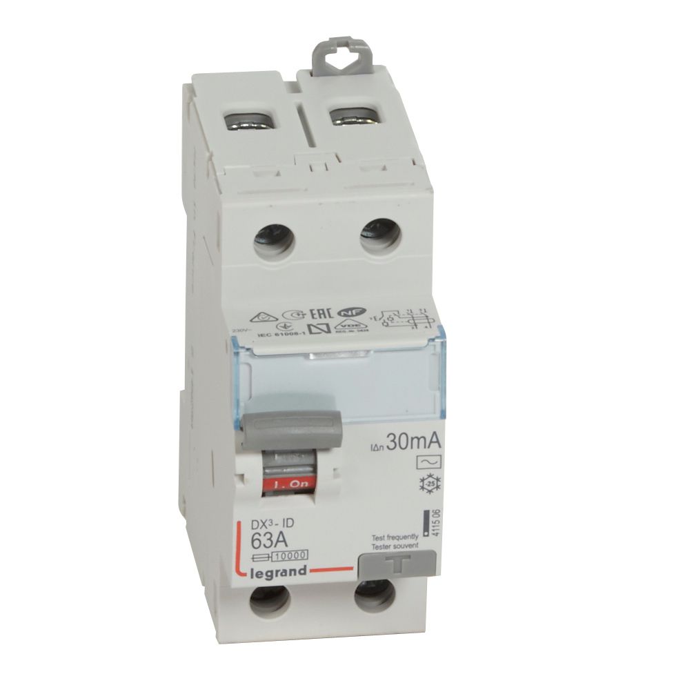 Interruptor DX3 Diferencial Tipo AC Bipolar 411506 — Legrand — Legrand