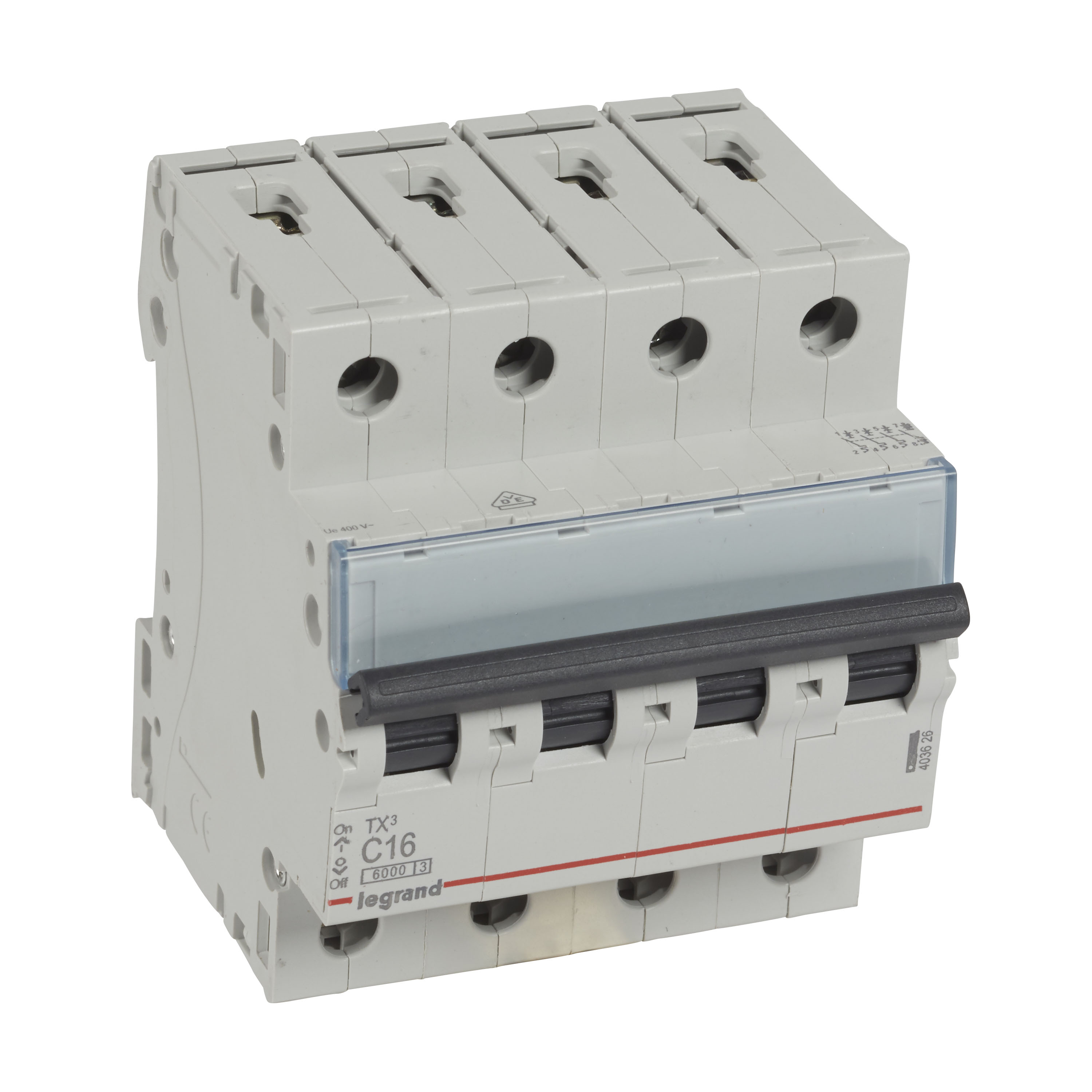 Interruptor automático 4x16A 230/400V curva C TX3 403626 Legrand — Legrand