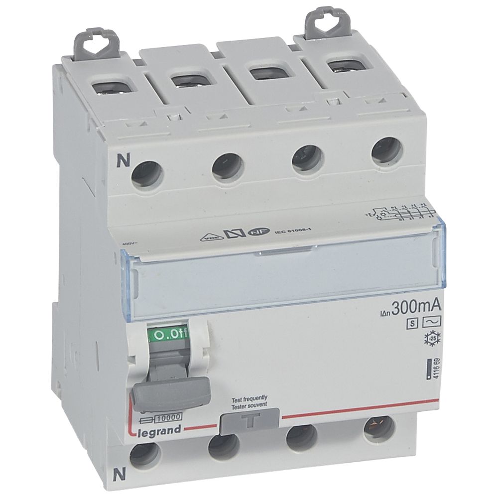 Interruptor DX3 Diferencial Tipo AC Tetrapolar 411669 — Legrand — Legrand