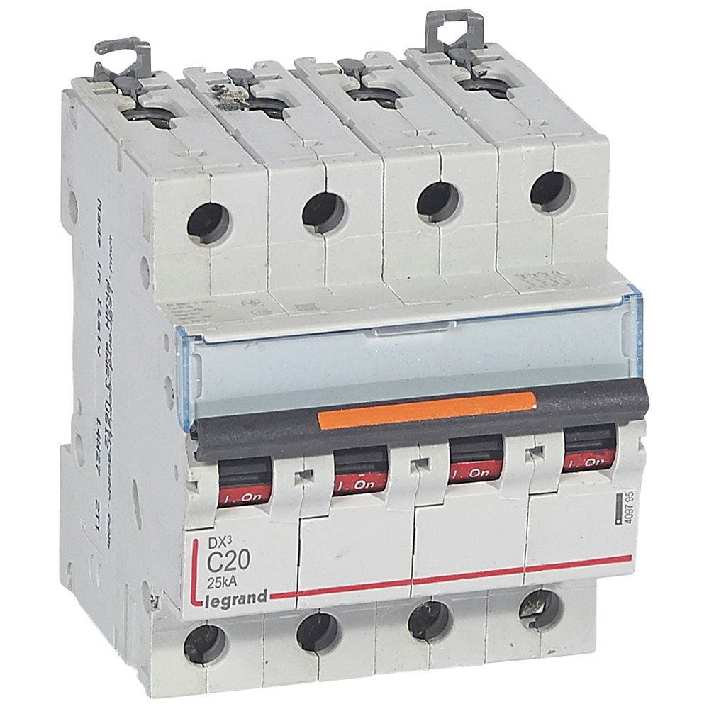 Interruptor automático 4P 25kA curva C DX3 409795 Legrand — Legrand