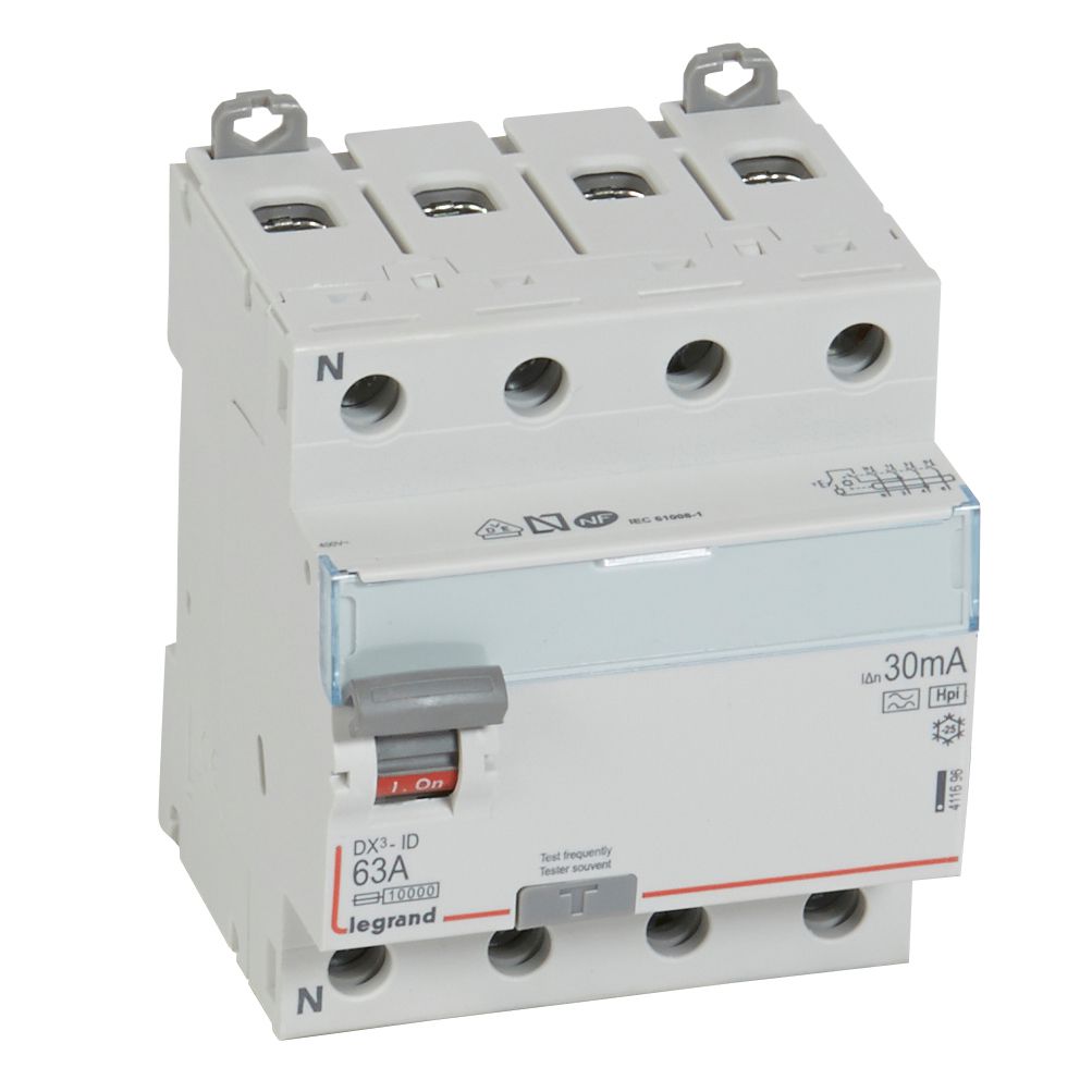 Interruptor Diferencial 4x63A 30mA Hpi 411696 — Legrand — Legrand