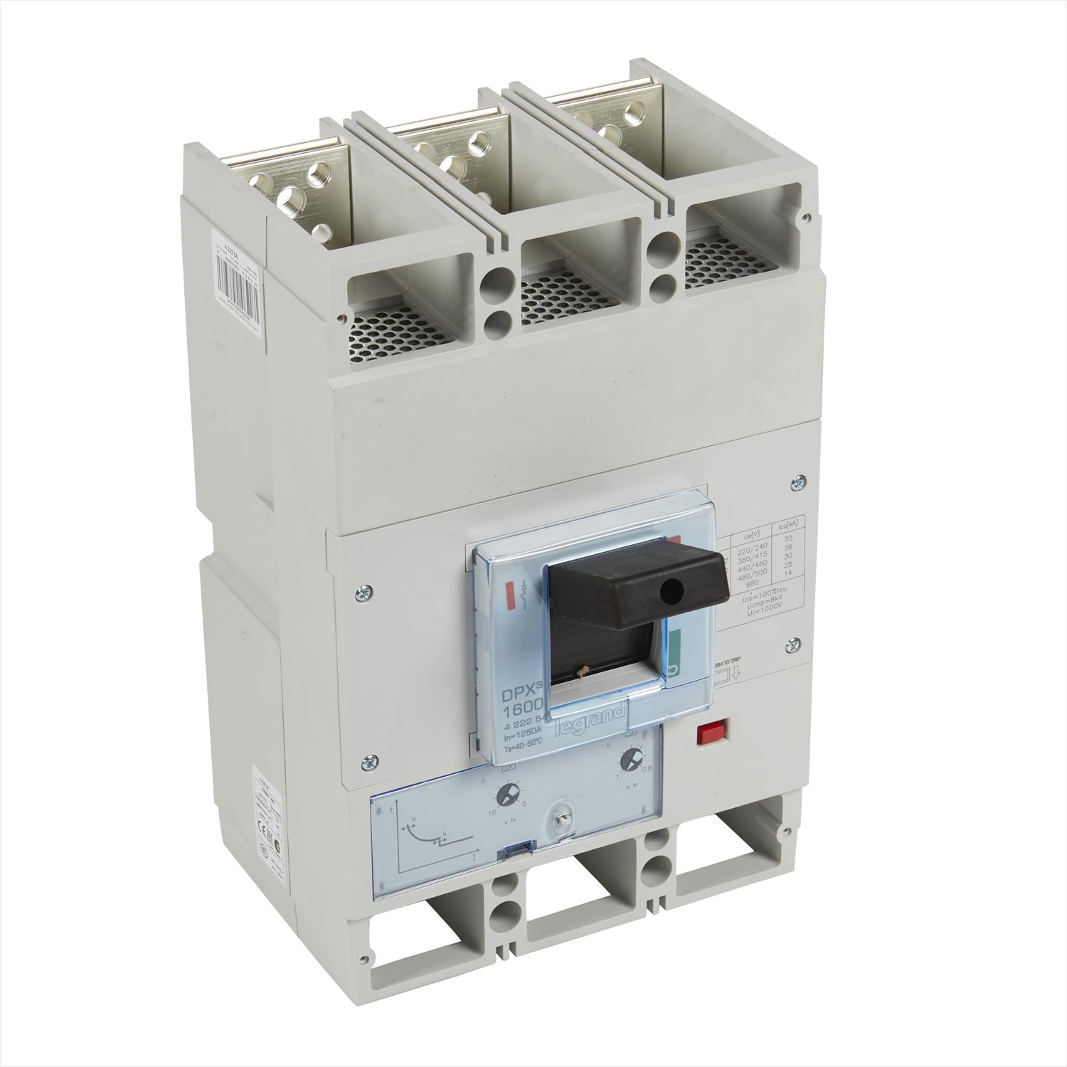 Interruptor caja moldeada 3x1250A 400V 36kA DPX3 422254 Legrand — Legrand