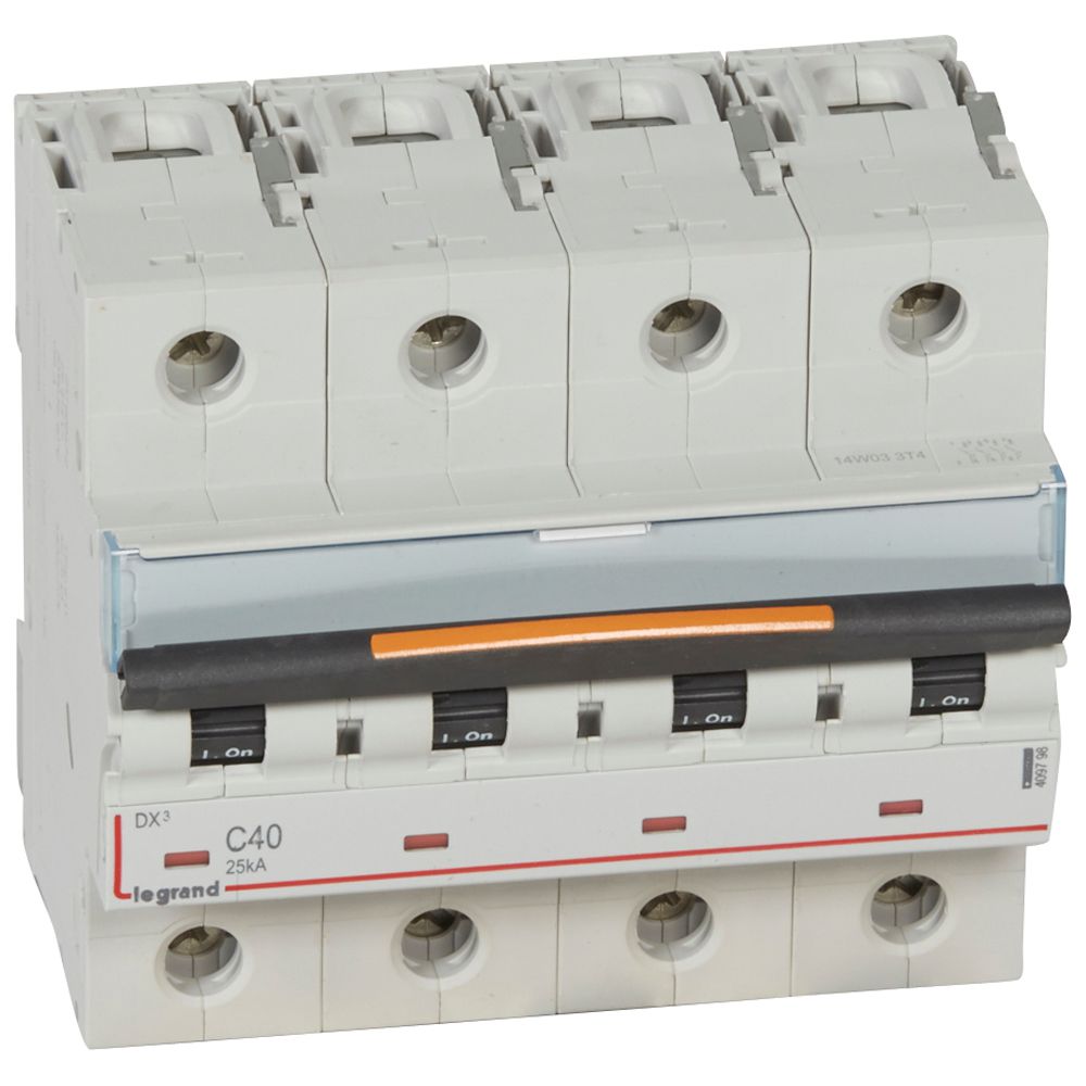 Interruptor automático 4P 25kA curva C DX3 409798 Legrand — Legrand