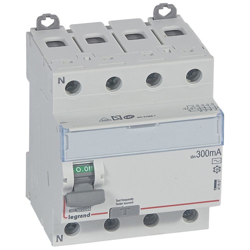 Interruptor DX3 Diferencial Tipo AC Tetrapolar 411667 — Legrand — Legrand