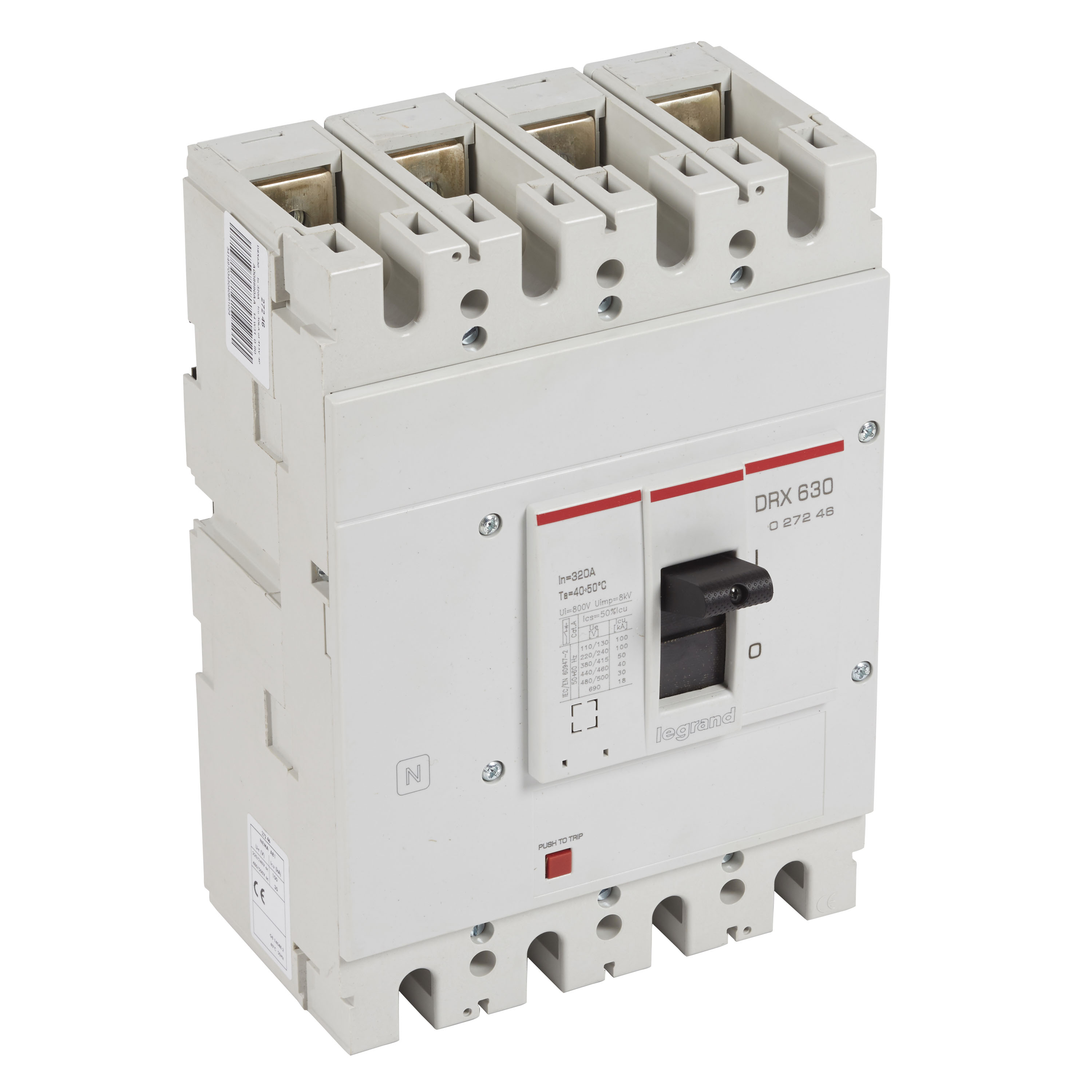 Interruptor caja moldeada 4x320A 50kA DRX 27246 Legrand — Legrand