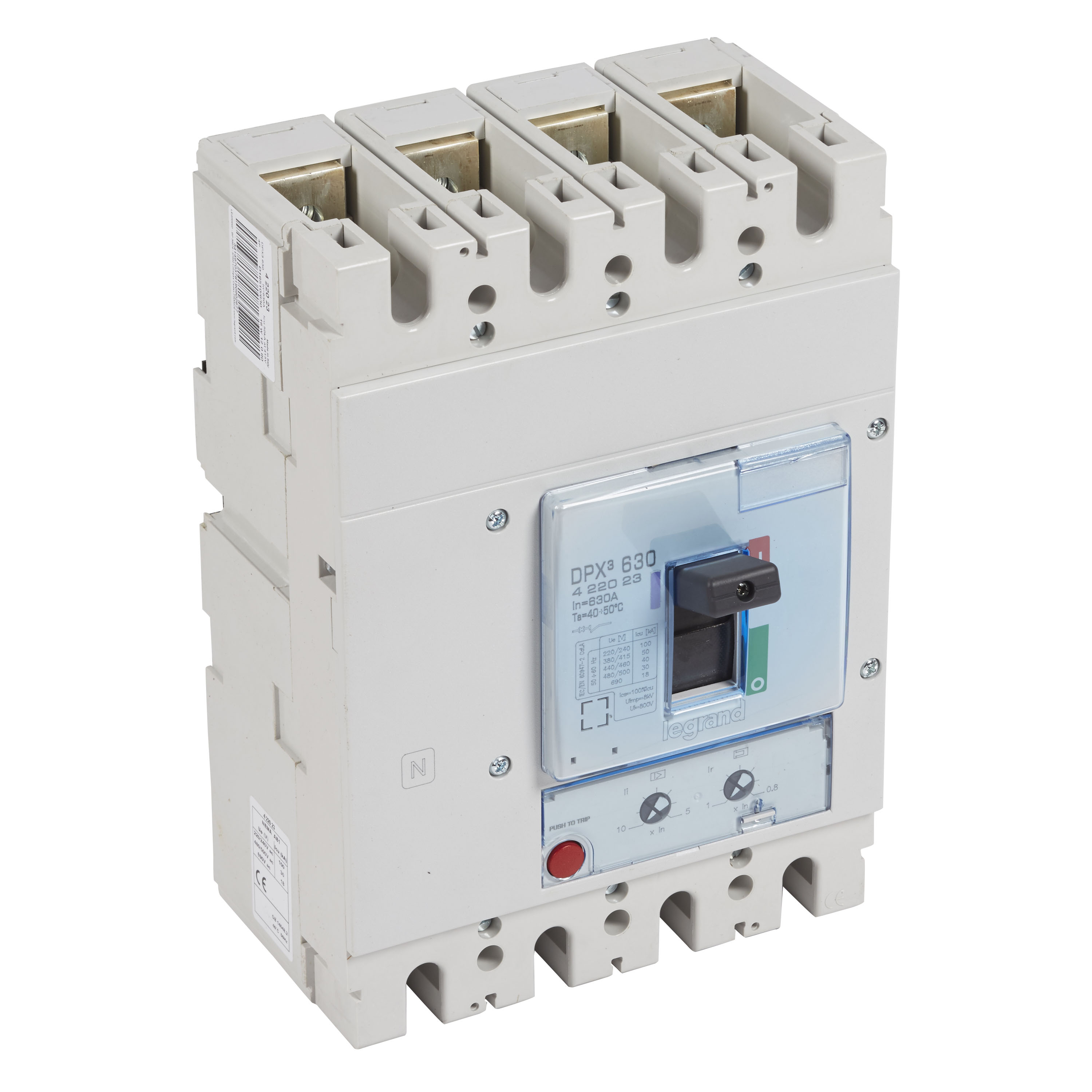 Interruptor caja moldeada 4x630A 50kA DPX3 422023 Legrand — Legrand