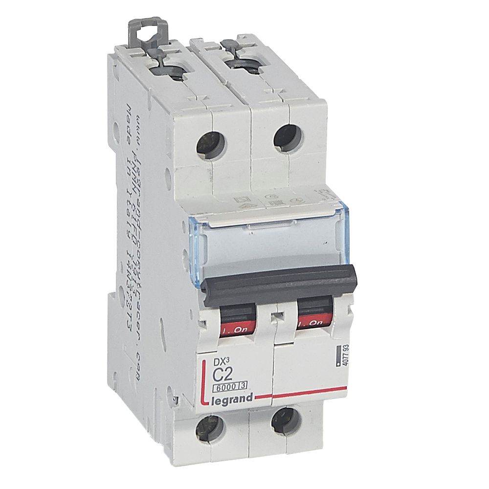 Interruptor automático 2P 10kA curva C DX3 407793 Legrand — Legrand