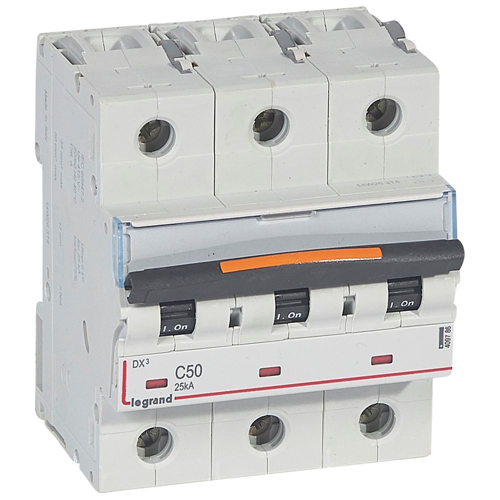 Interruptor automático 3P 25kA curva C DX3 409786 Legrand — Legrand