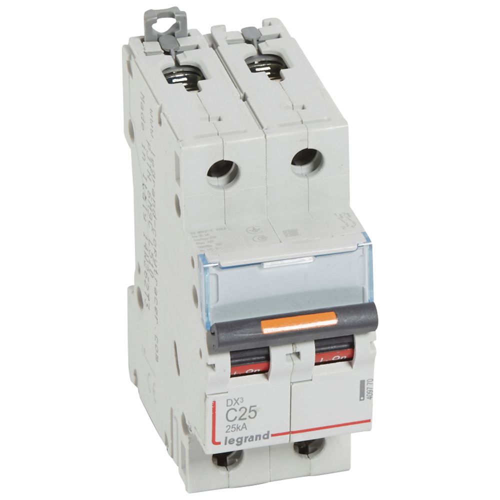 Interruptor automático 2P 25kA curva C DX3 409770 Legrand — Legrand