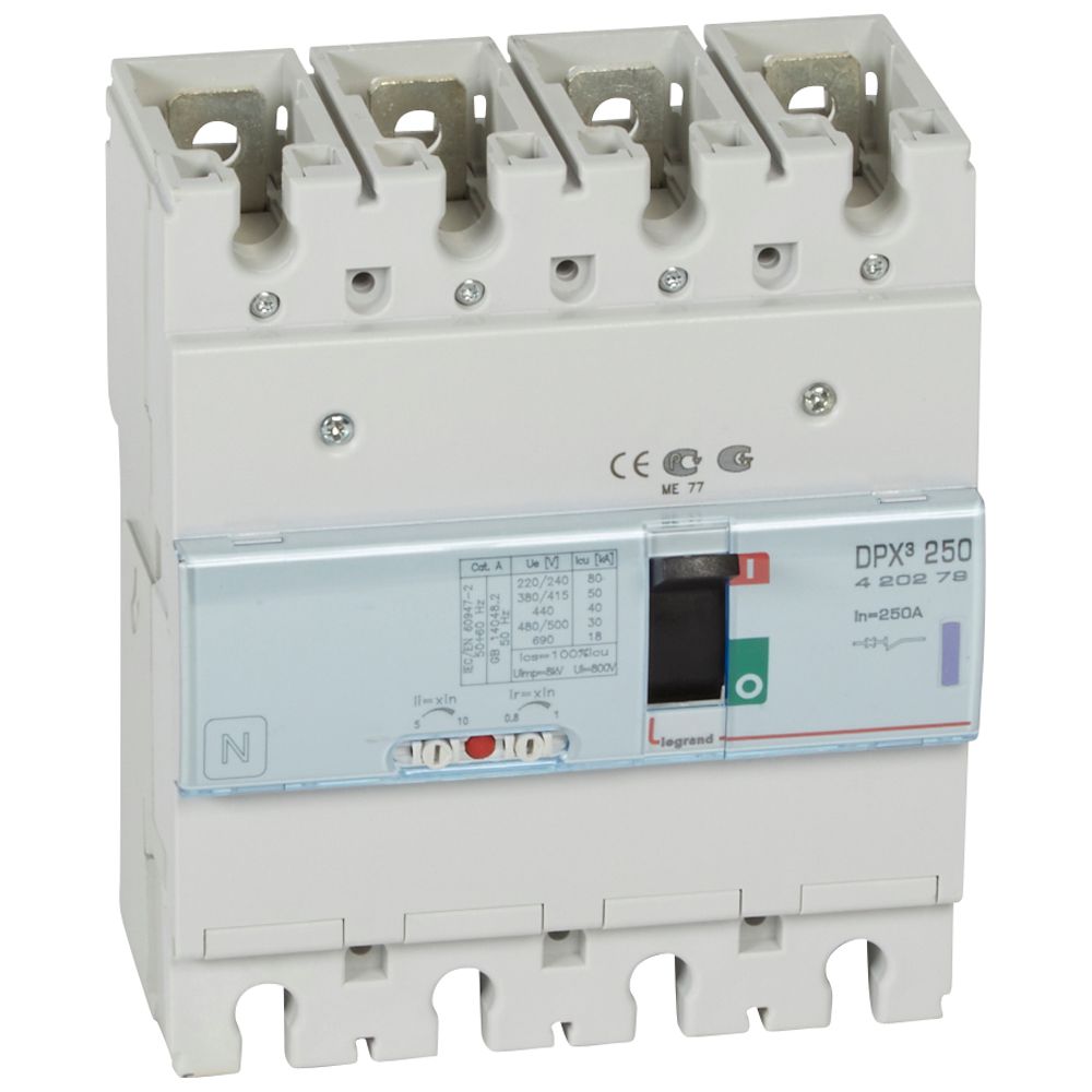 Interruptor caja moldeada 4x250A 50kA 420279 Legrand — Legrand