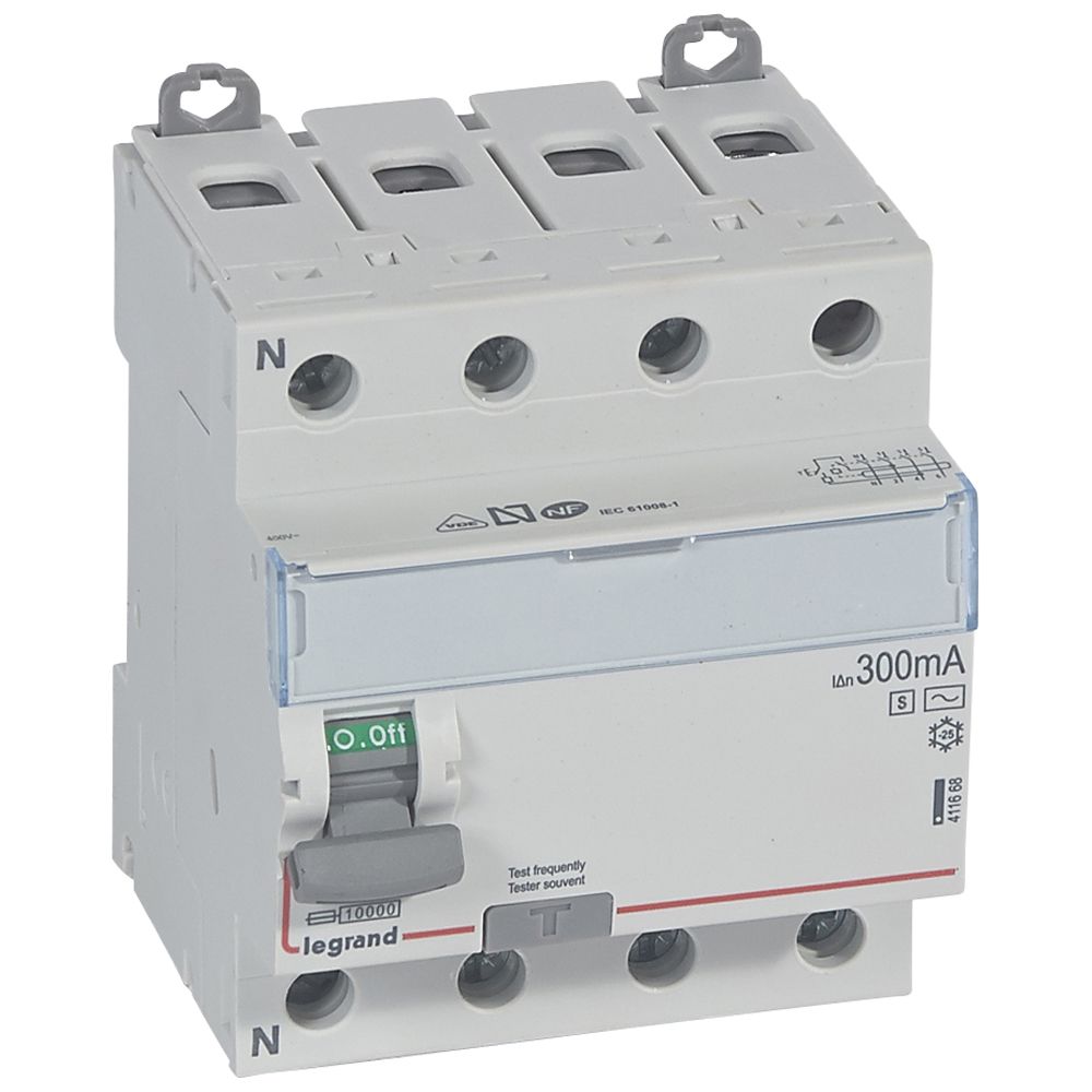 Interruptor DX3 Diferencial Tipo AC Tetrapolar 411668 — Legrand — Legrand