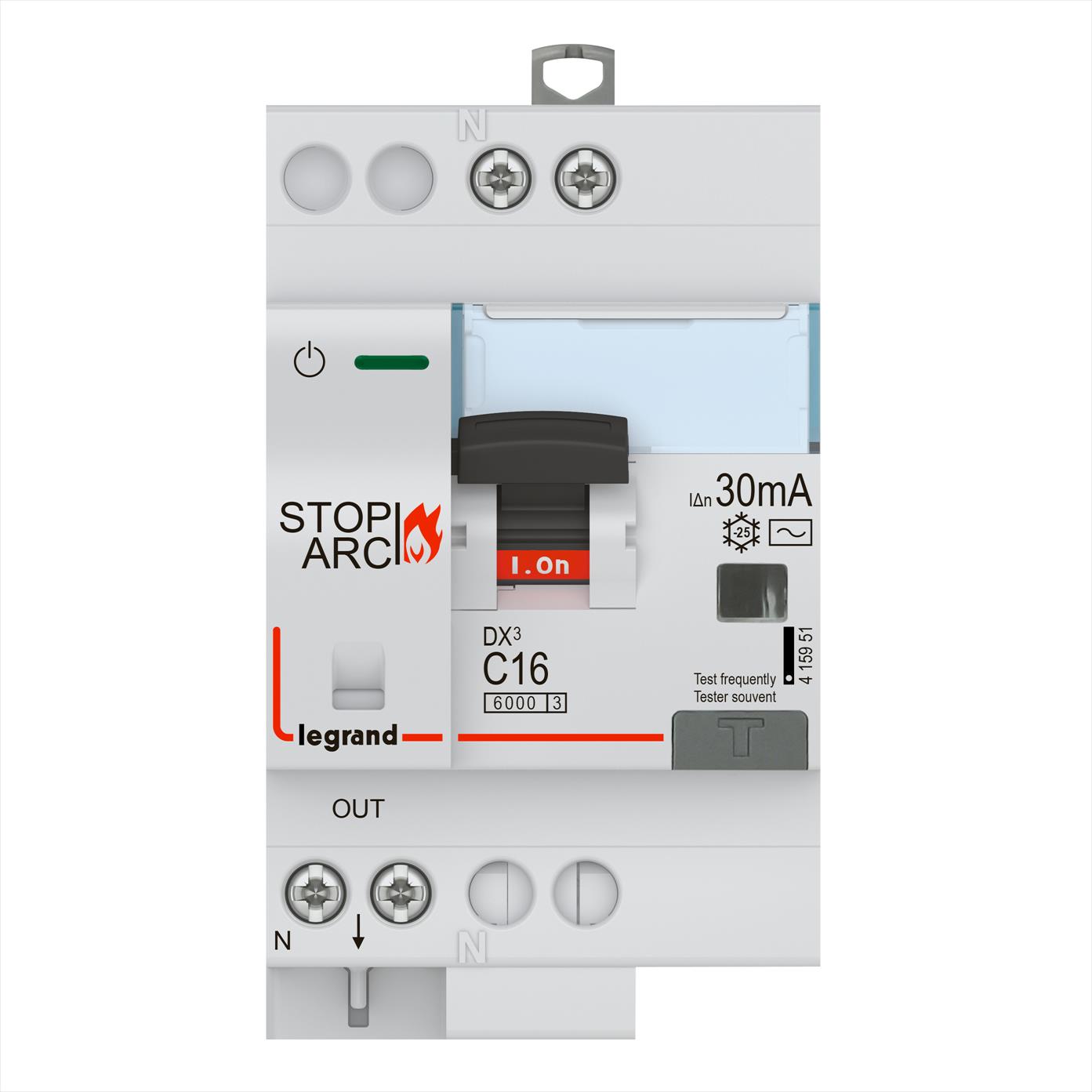 Interruptor Diferencial Stop Arc 1P+N 415951 — Legrand — Legrand