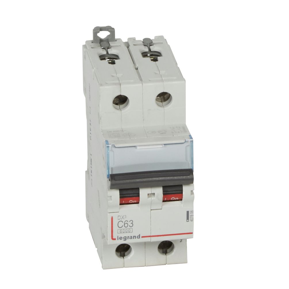 Interruptor automático 2P 10kA curva C DX3 407806 Legrand — Legrand